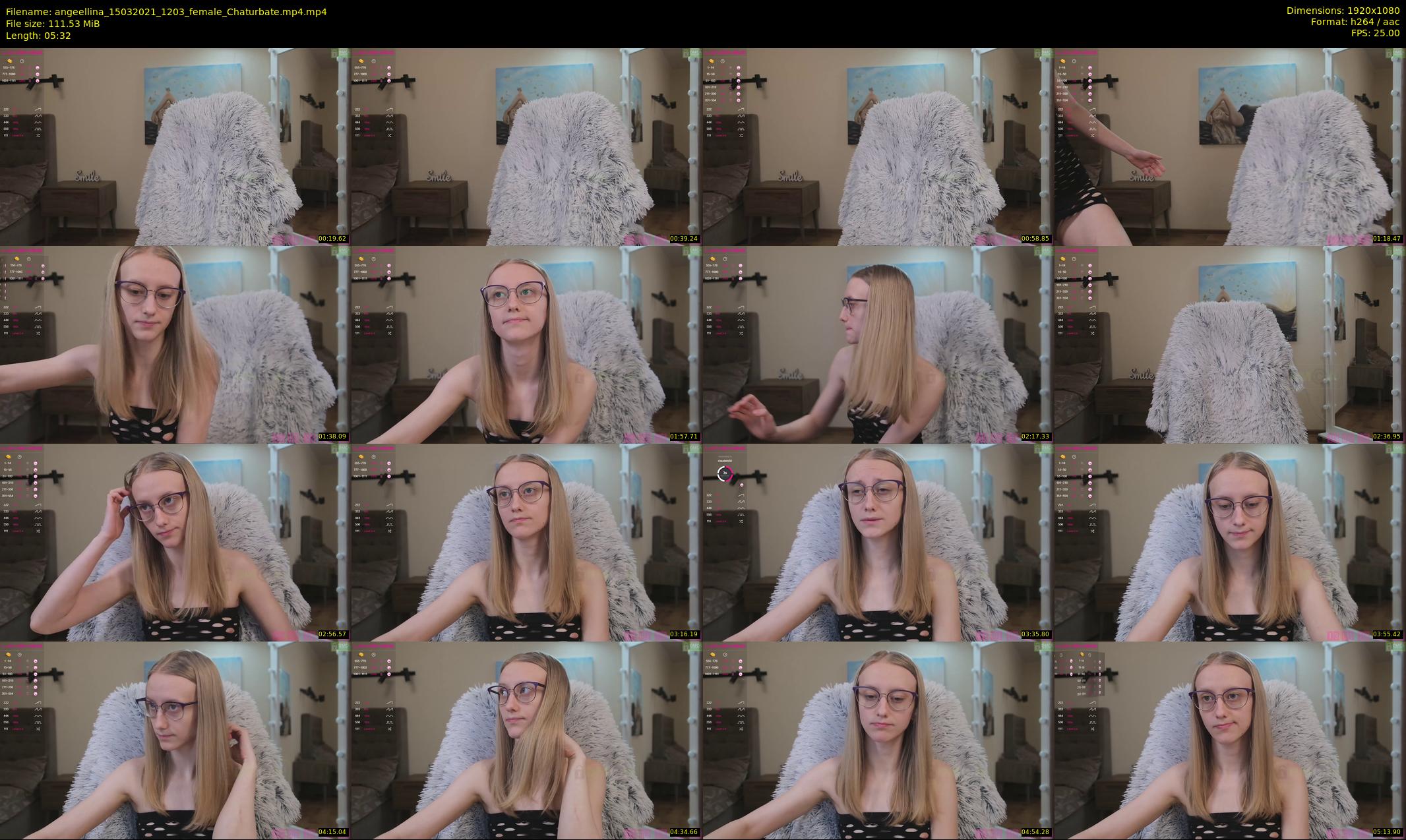angeellina — 6 minute Chaturbate female cam show recording, 1080p, Mar 15, 2021