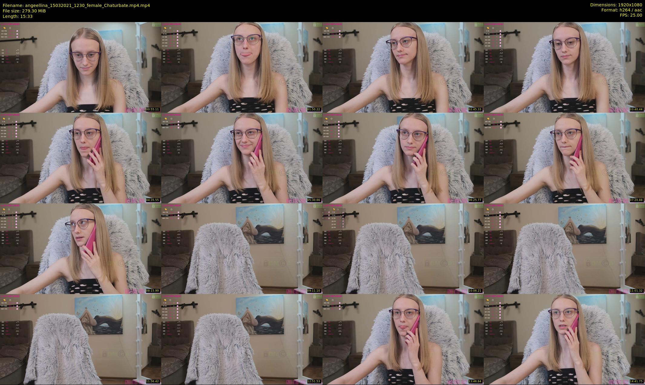 angeellina — 16 minute Chaturbate female cam show recording, 1080p, Mar 15, 2021