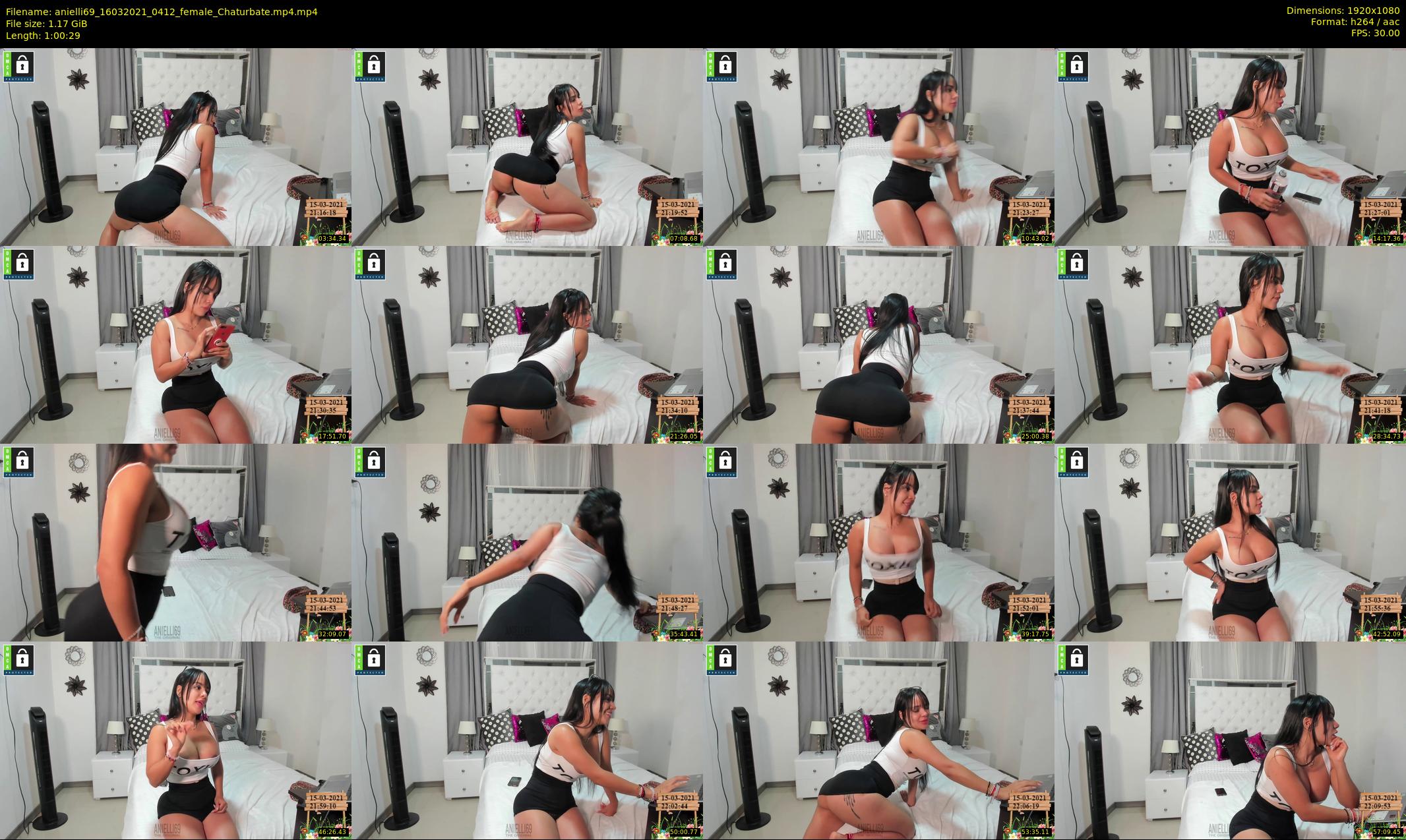 anielli69 — 61 minute Chaturbate female cam show recording, 1080p, Mar 16, 2021