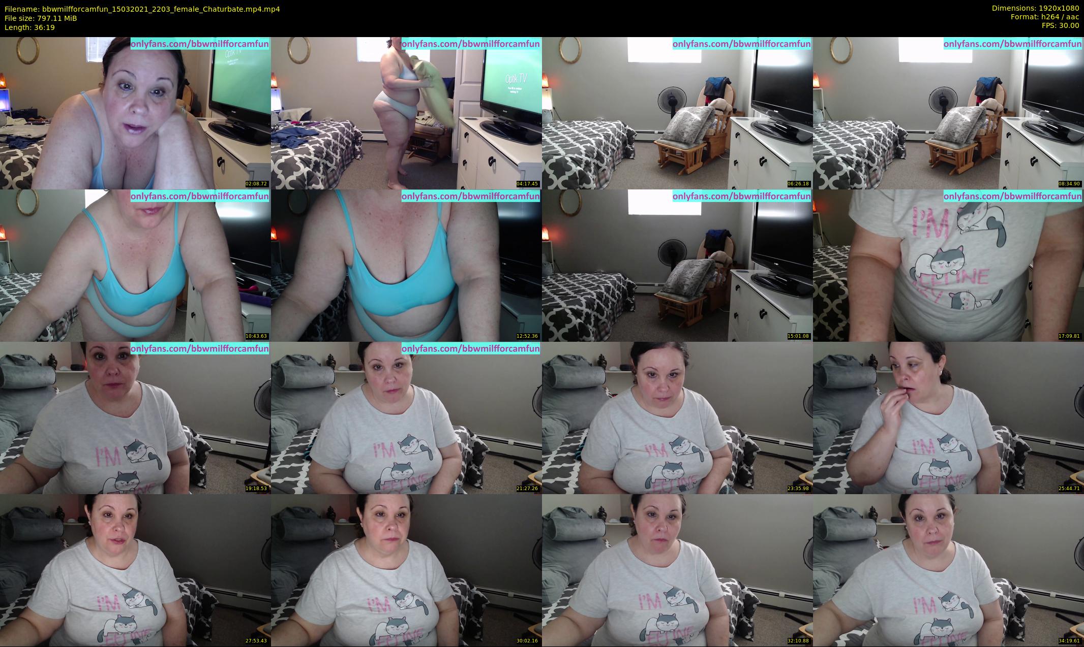 bbwmilfforcamfun — 37 minute Chaturbate female cam show recording, 1080p, Mar 15, 2021