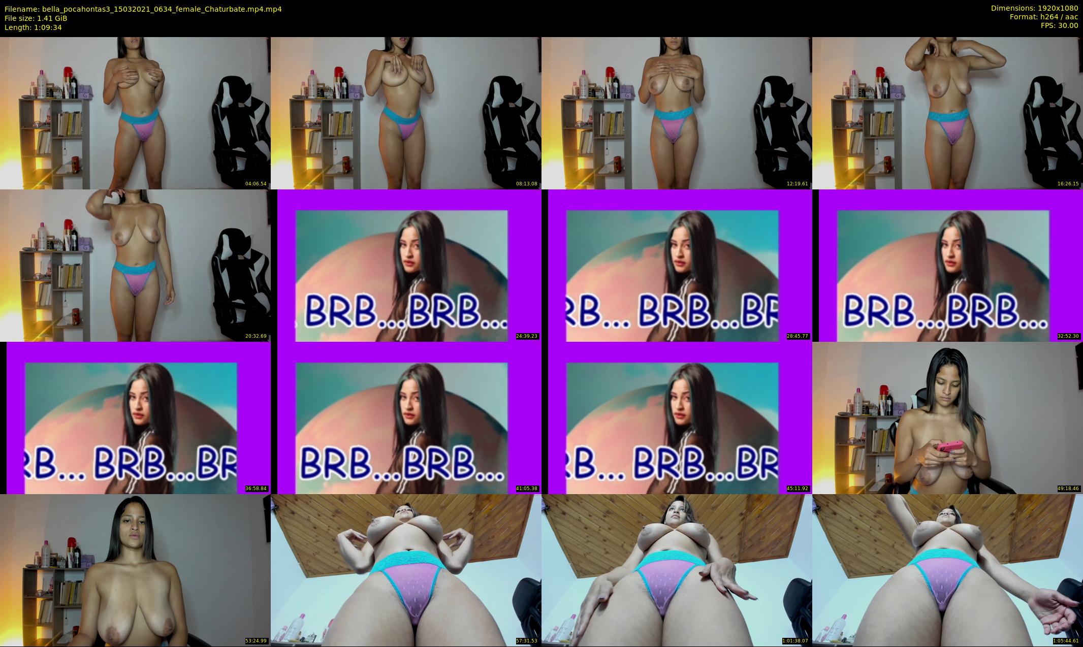 bella_pocahontas3 — 70 minute Chaturbate female cam show recording, 1080p, Mar 15, 2021