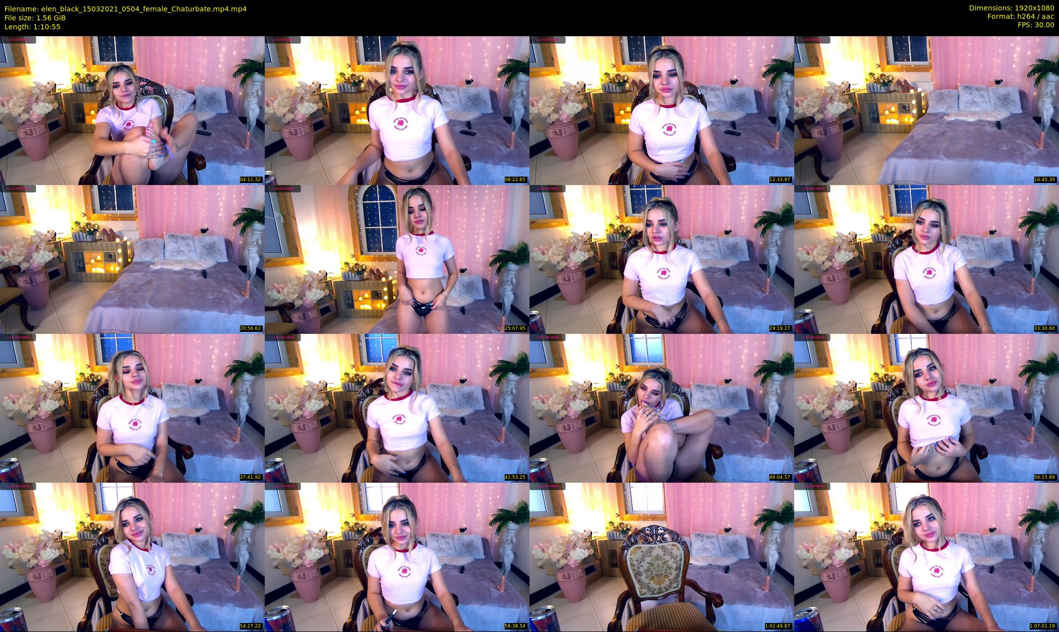 elen_black — 71 minute Chaturbate female cam show recording, 1080p, Mar 15, 2021