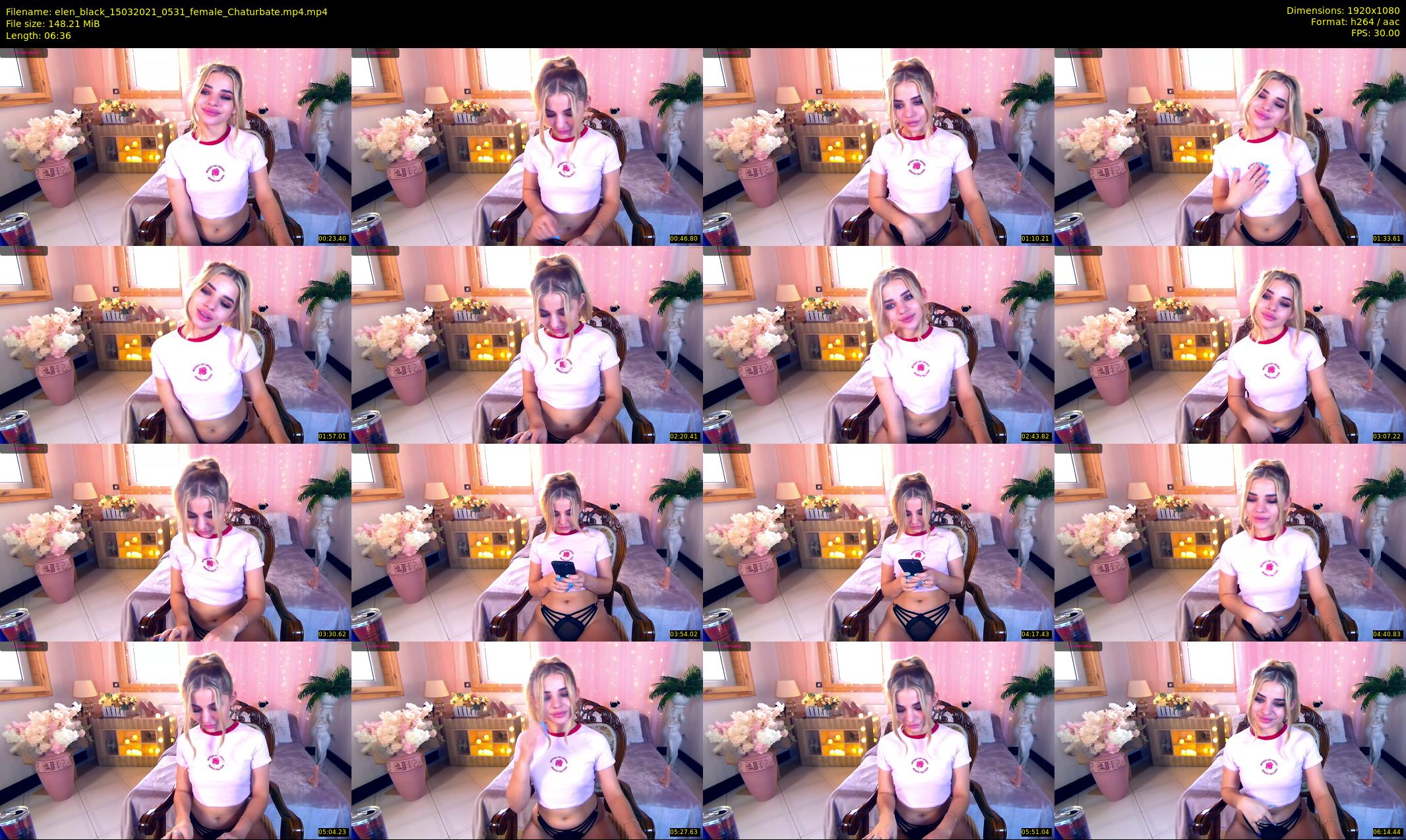 elen_black — 7 minute Chaturbate female cam show recording, 1080p, Mar 15, 2021