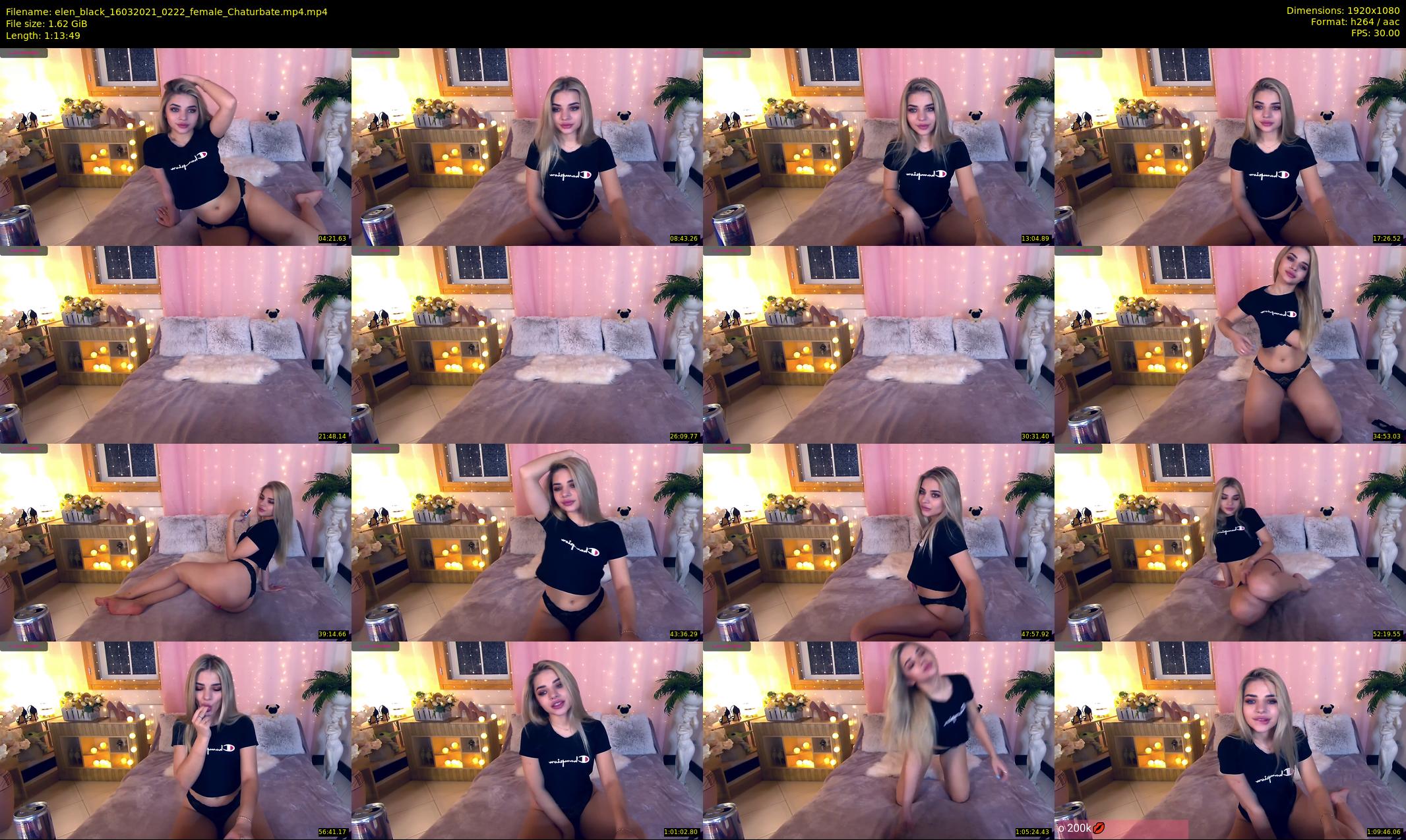 elen_black — 74 minute Chaturbate female cam show recording, 1080p, Mar 16, 2021
