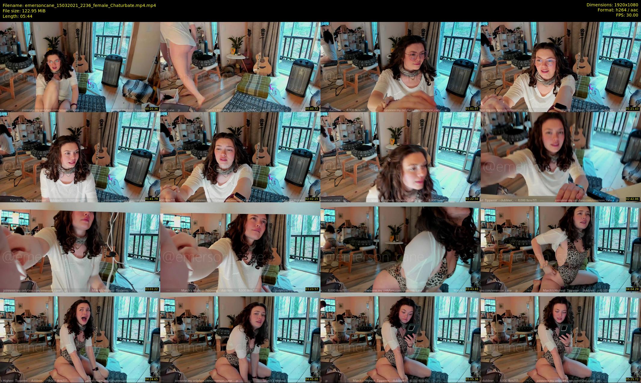 emersoncane — 6 minute Chaturbate female cam show recording, 1080p, Mar 15, 2021
