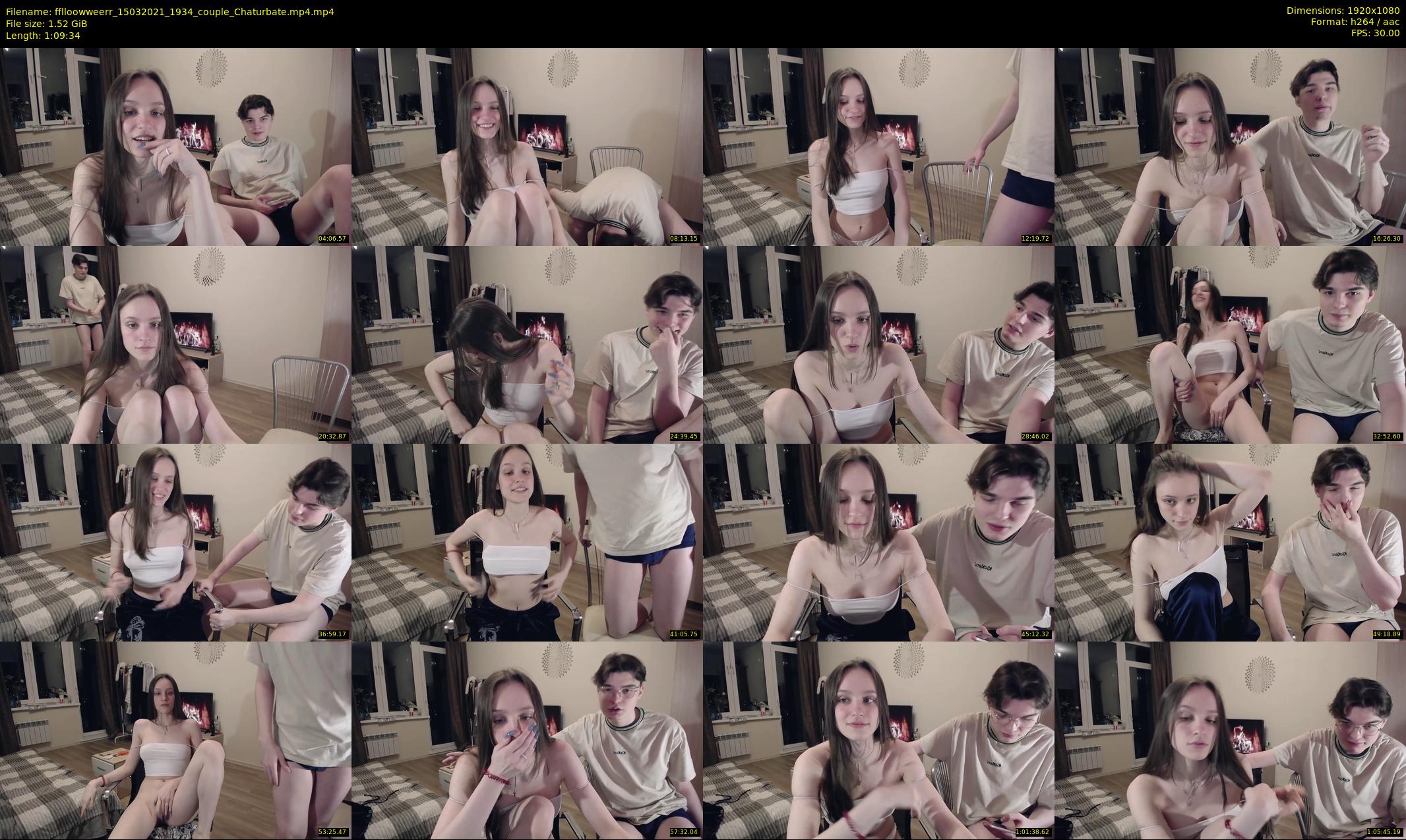 fflloowweerr — 70 minute Chaturbate couple cam show recording, 1080p, Mar 15, 2021