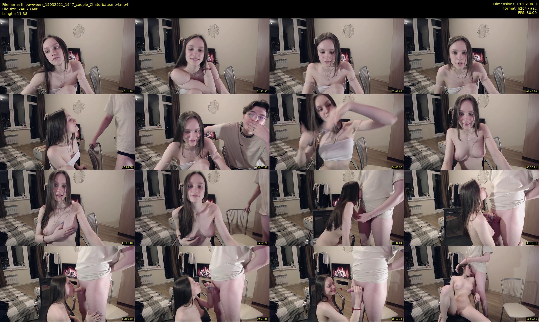fflloowweerr — 12 minute Chaturbate couple cam show recording, 1080p, Mar 15, 2021