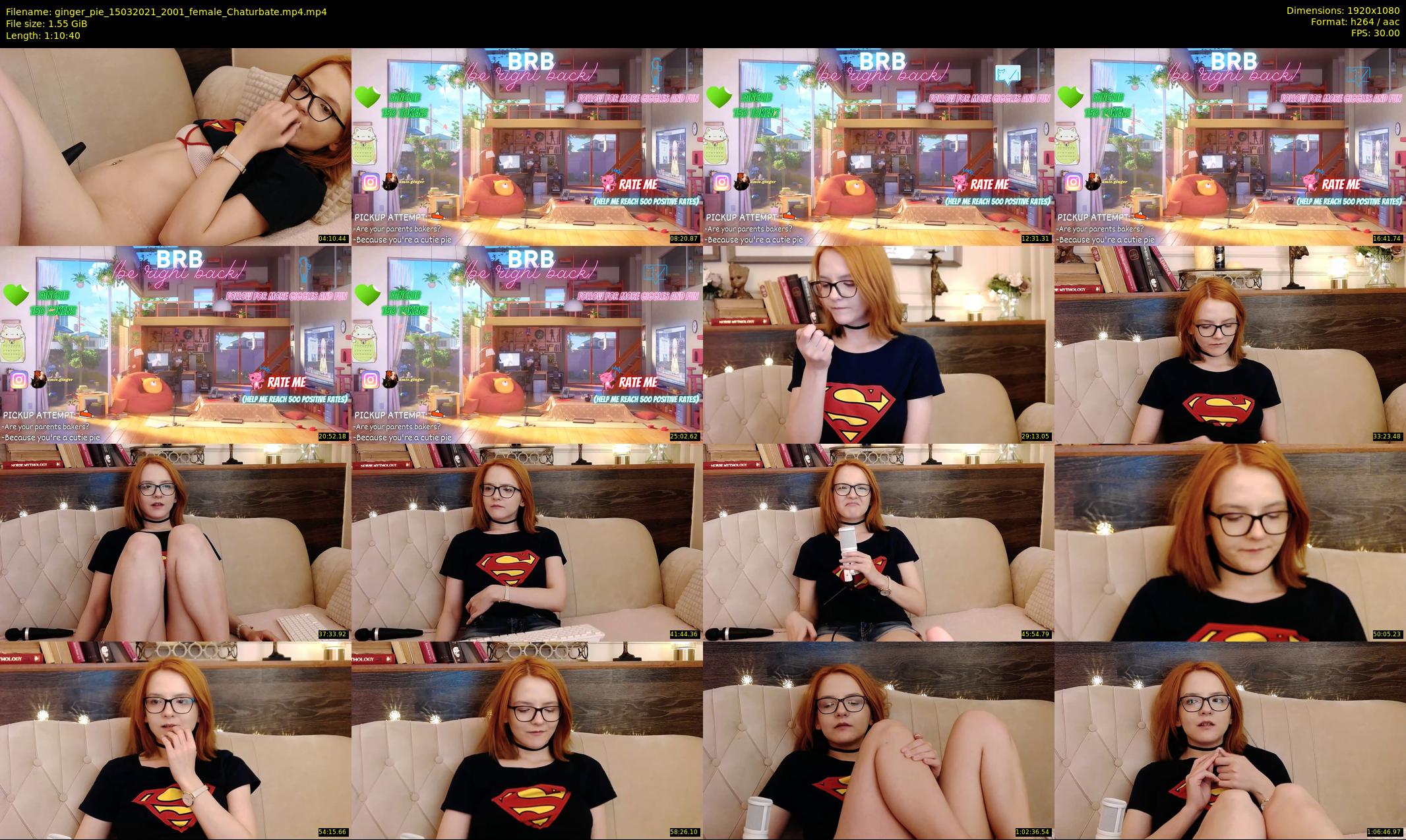 ginger_pie — 71 minute Chaturbate female cam show recording, 1080p, Mar 15, 2021