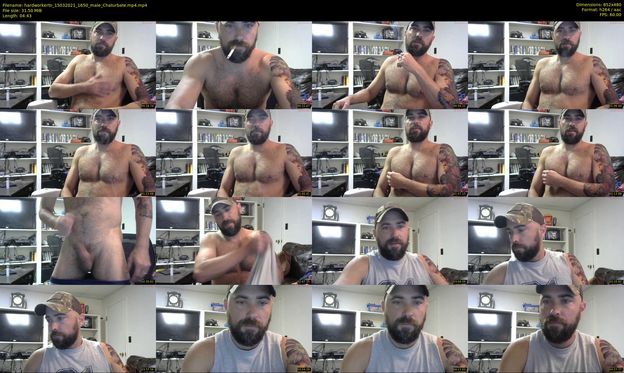 hardworkertn — 5 minute Chaturbate male cam show recording, 480p, Mar 15, 2021