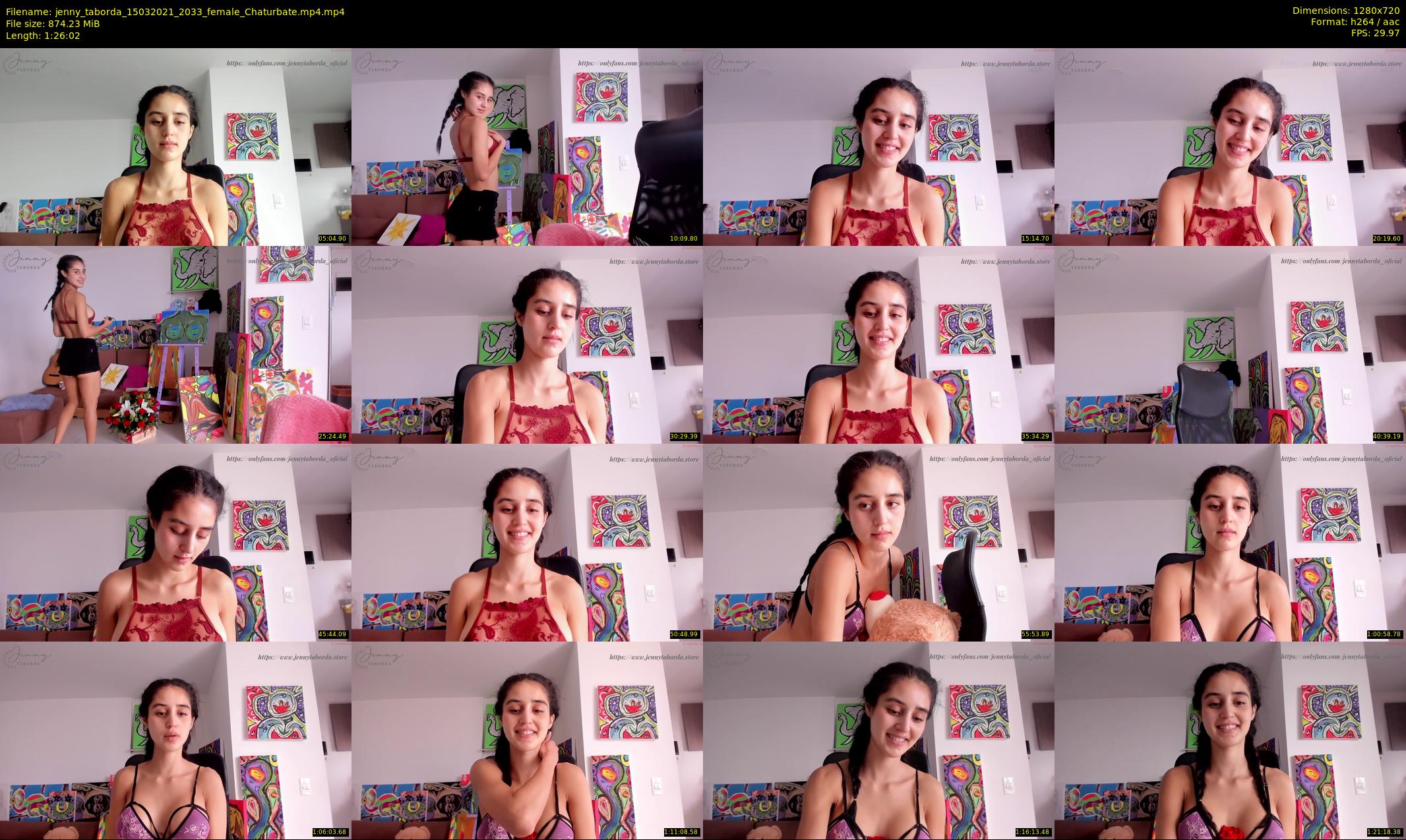 jenny_taborda — 87 minute Chaturbate female cam show recording, 720p, Mar 15, 2021