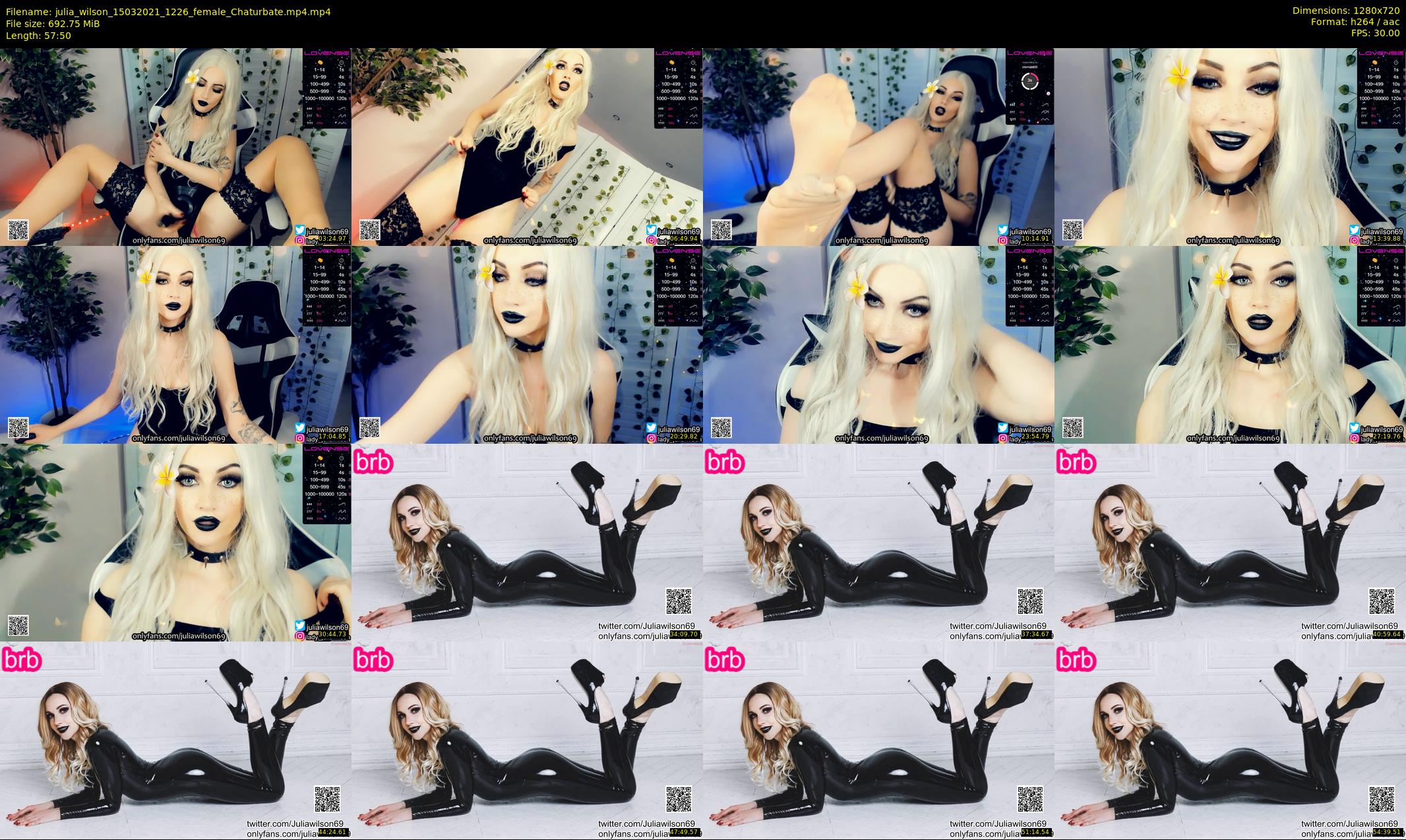 julia_wilson — 58 minute Chaturbate female cam show recording, 720p, Mar 15, 2021