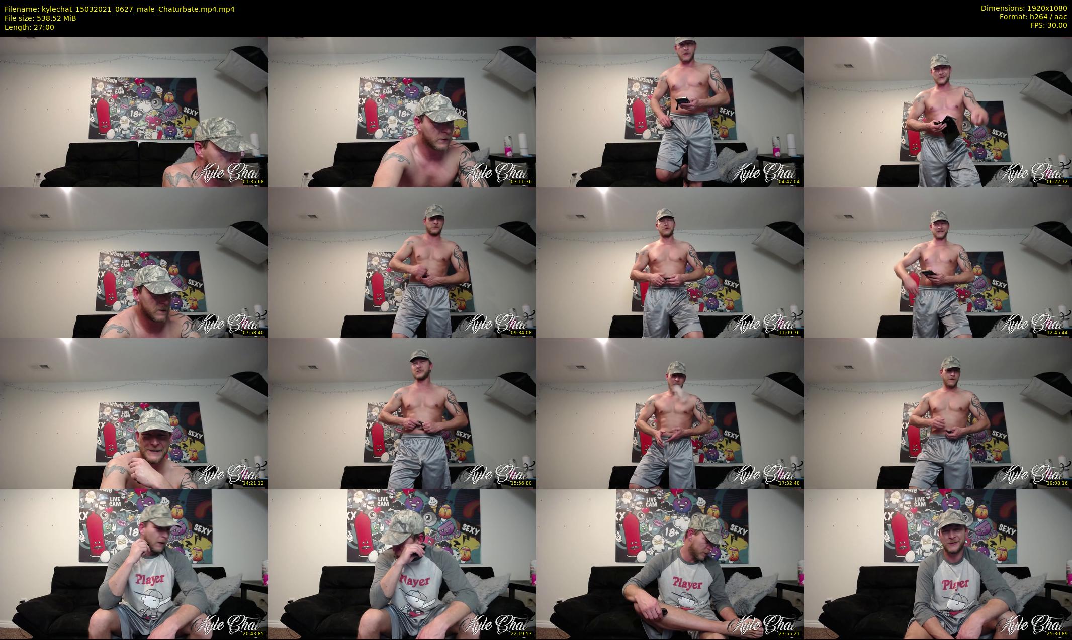 kylechat — 27 minute Chaturbate male cam show recording, 1080p, Mar 15, 2021