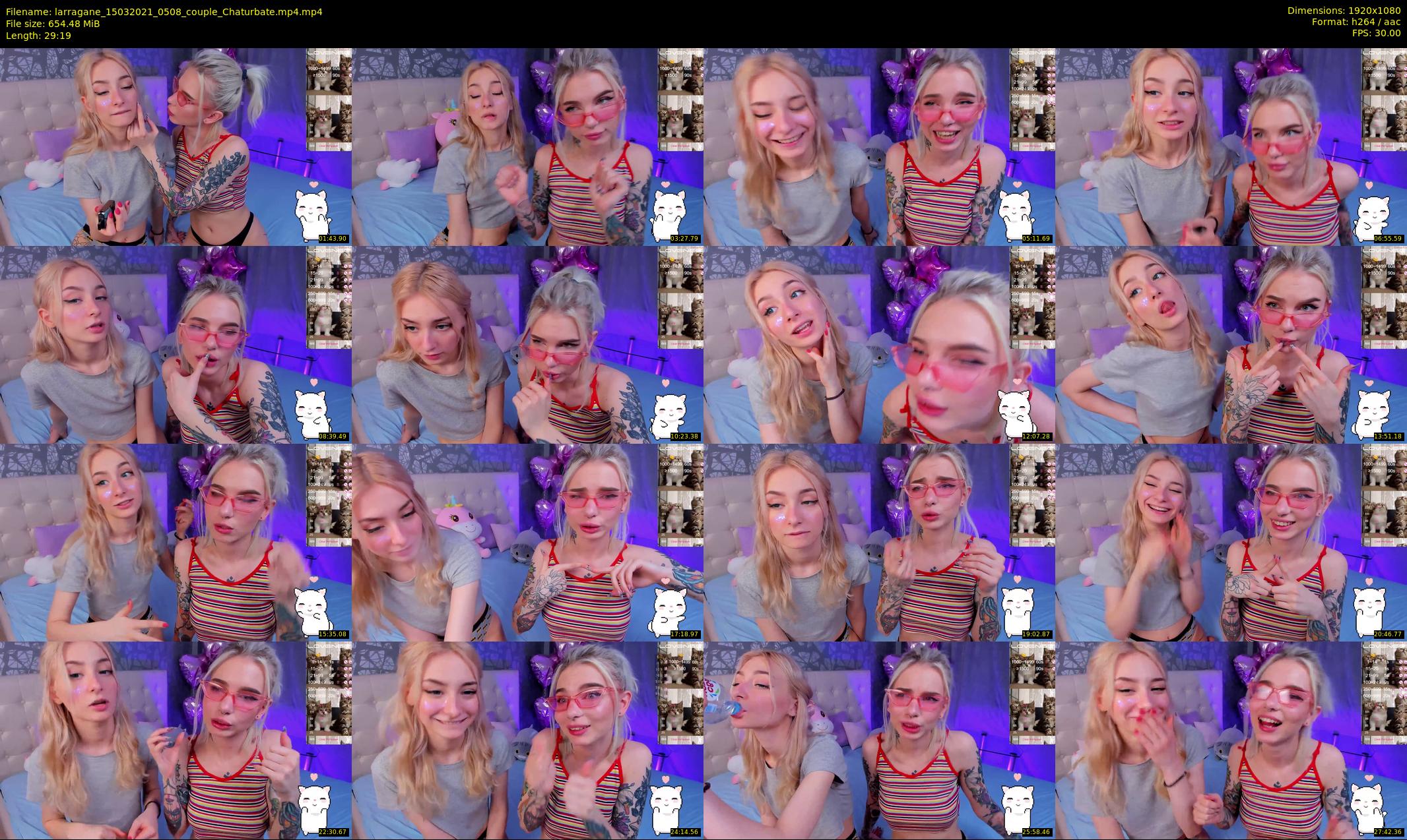 larragane — 30 minute Chaturbate couple cam show recording, 1080p, Mar 15, 2021