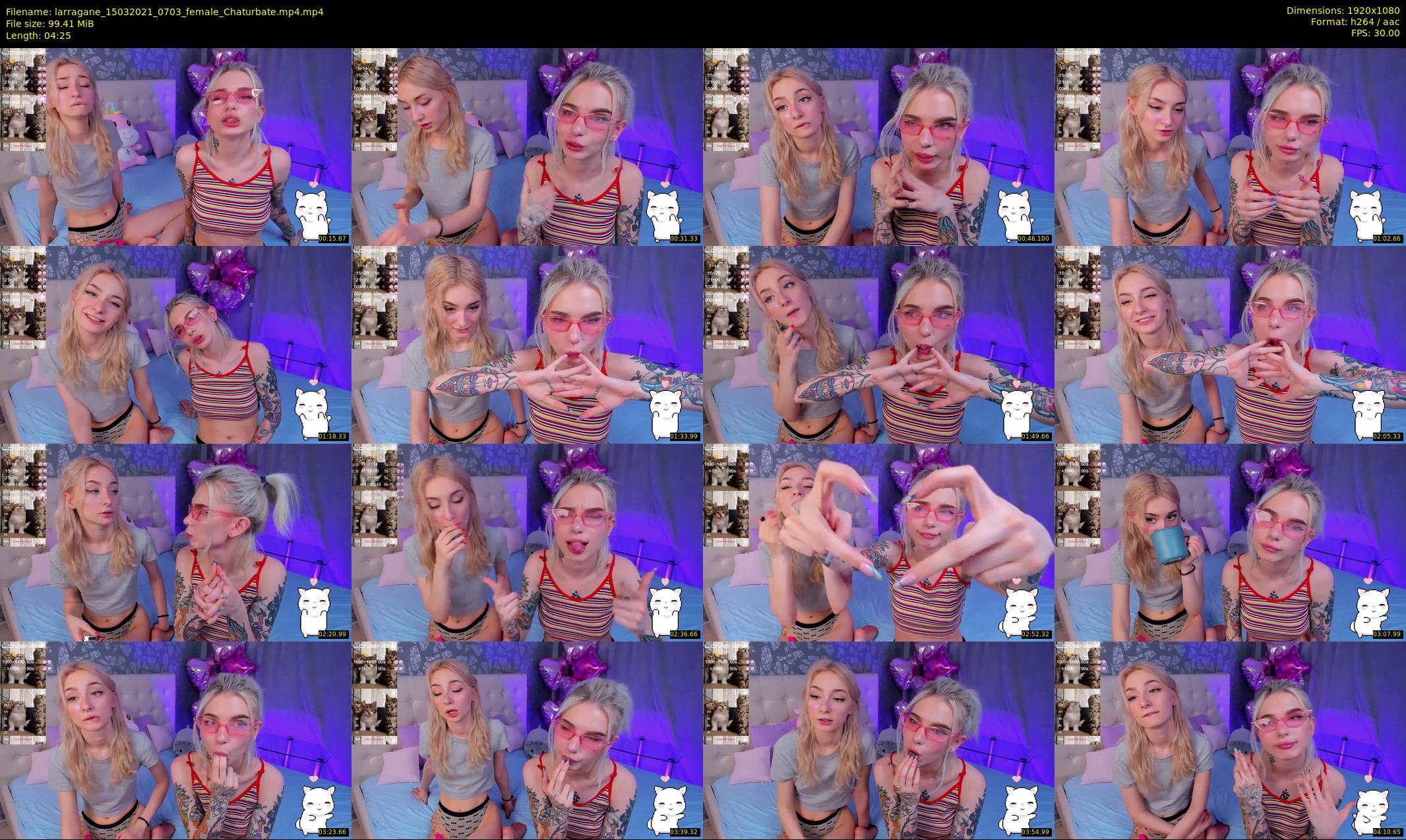 larragane — 5 minute Chaturbate couple cam show recording, 1080p, Mar 15, 2021