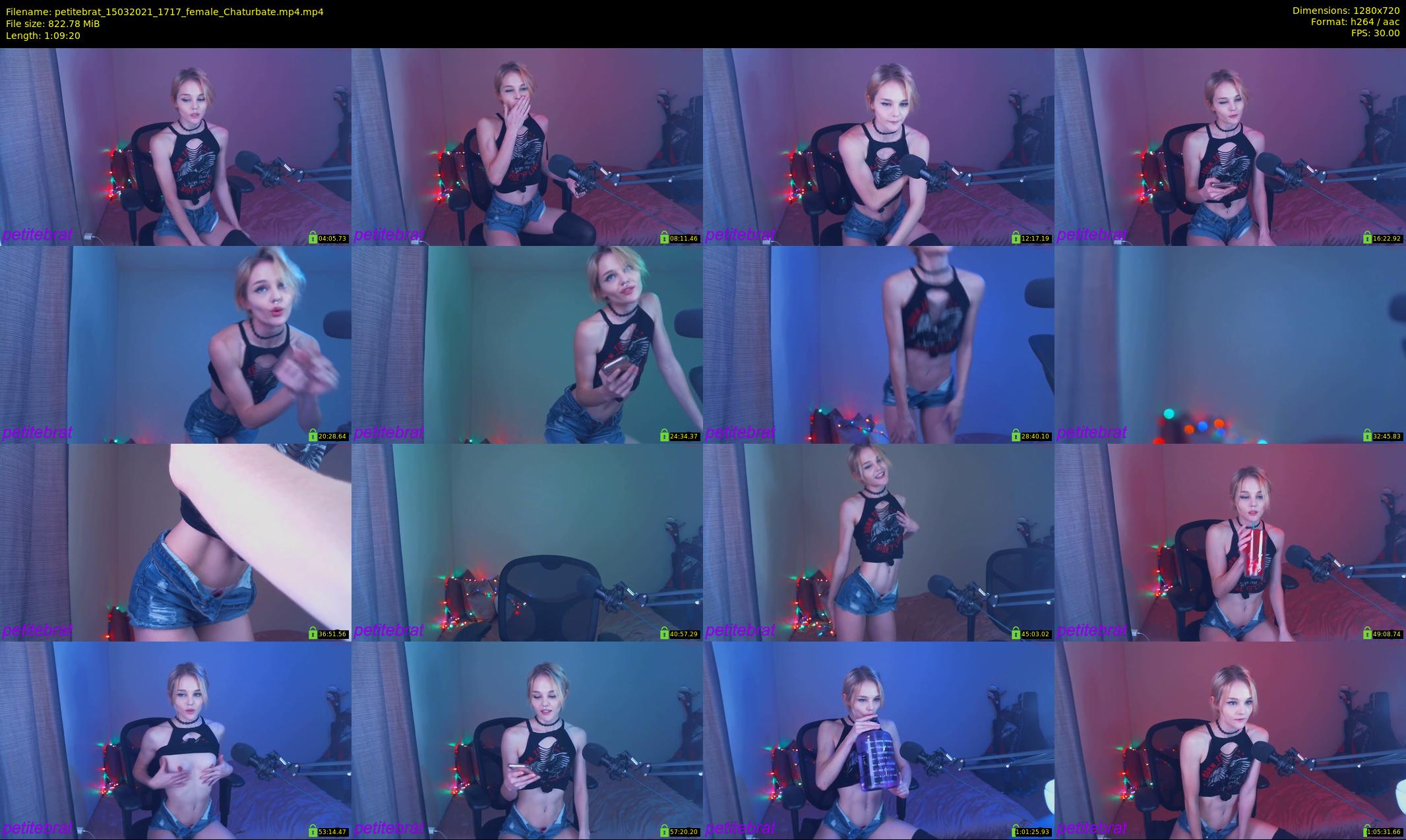 petitebrat — 70 minute Chaturbate female cam show recording, 720p, Mar 15, 2021