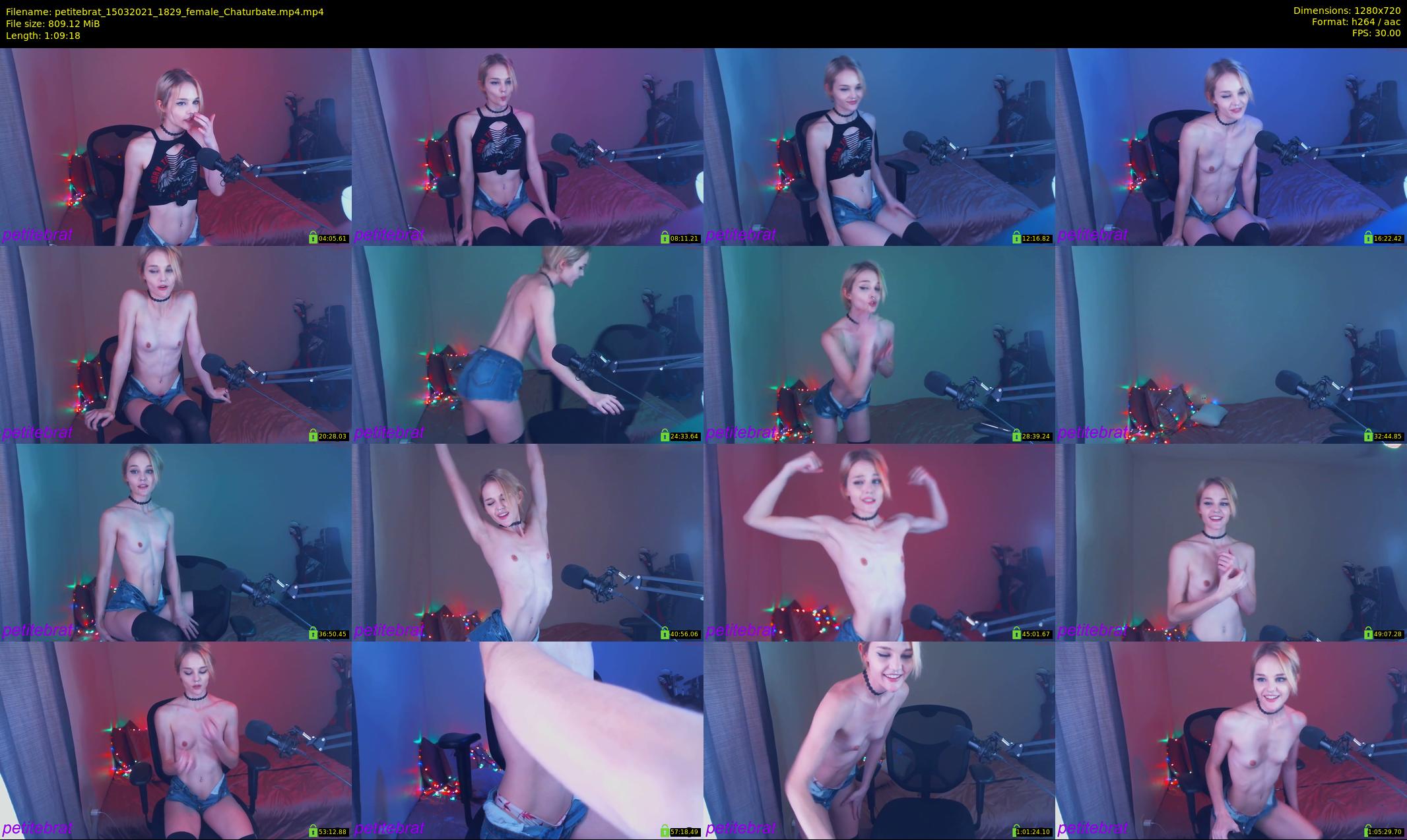 petitebrat — 70 minute Chaturbate female cam show recording, 720p, Mar 15, 2021