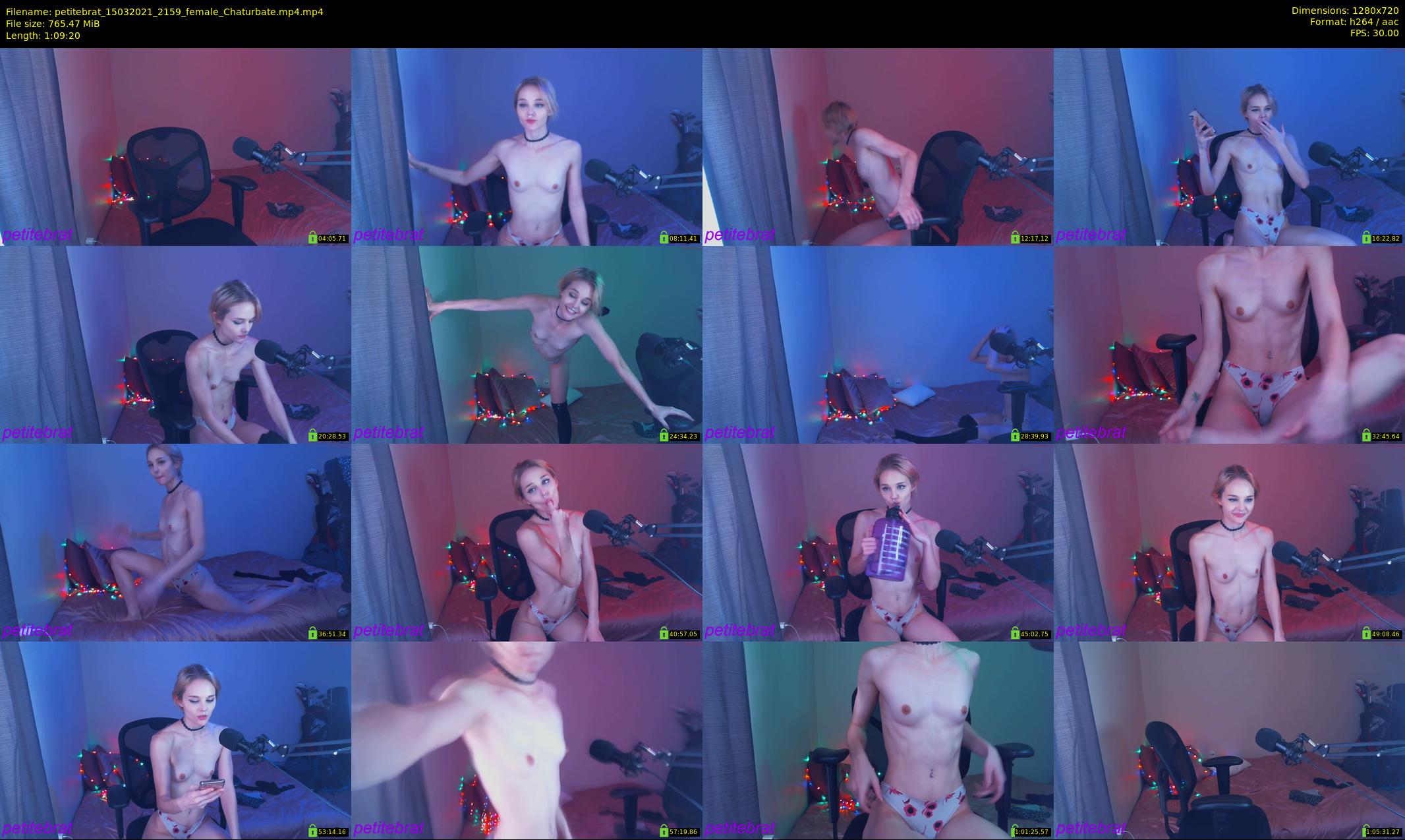 petitebrat — 70 minute Chaturbate female cam show recording, 720p, Mar 15, 2021