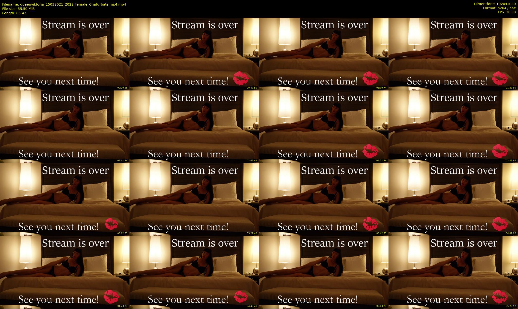 queenviktoria — 6 minute Chaturbate female cam show recording, 1080p, Mar 15, 2021