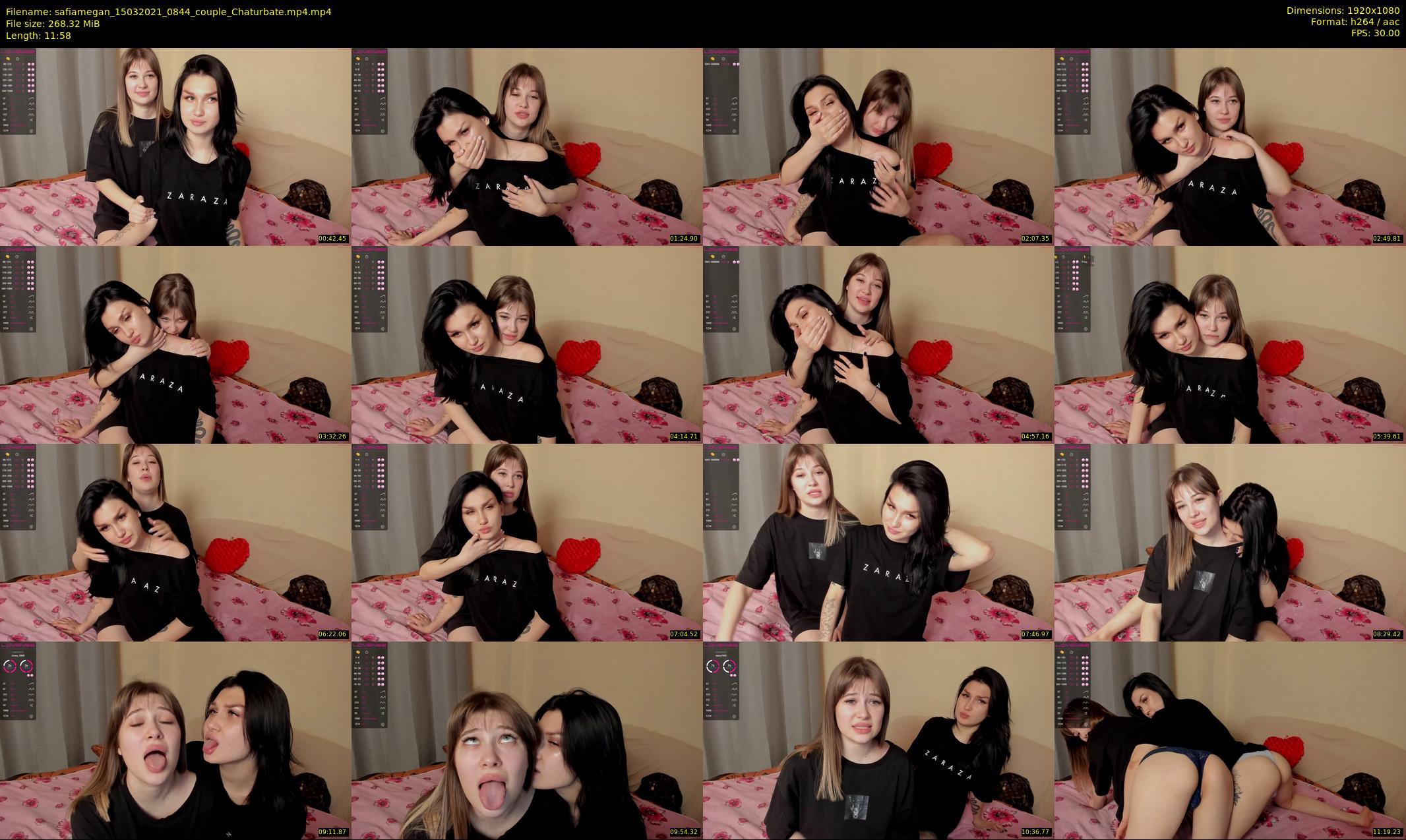 safiamegan — 12 minute Chaturbate couple cam show recording, 1080p, Mar 15, 2021