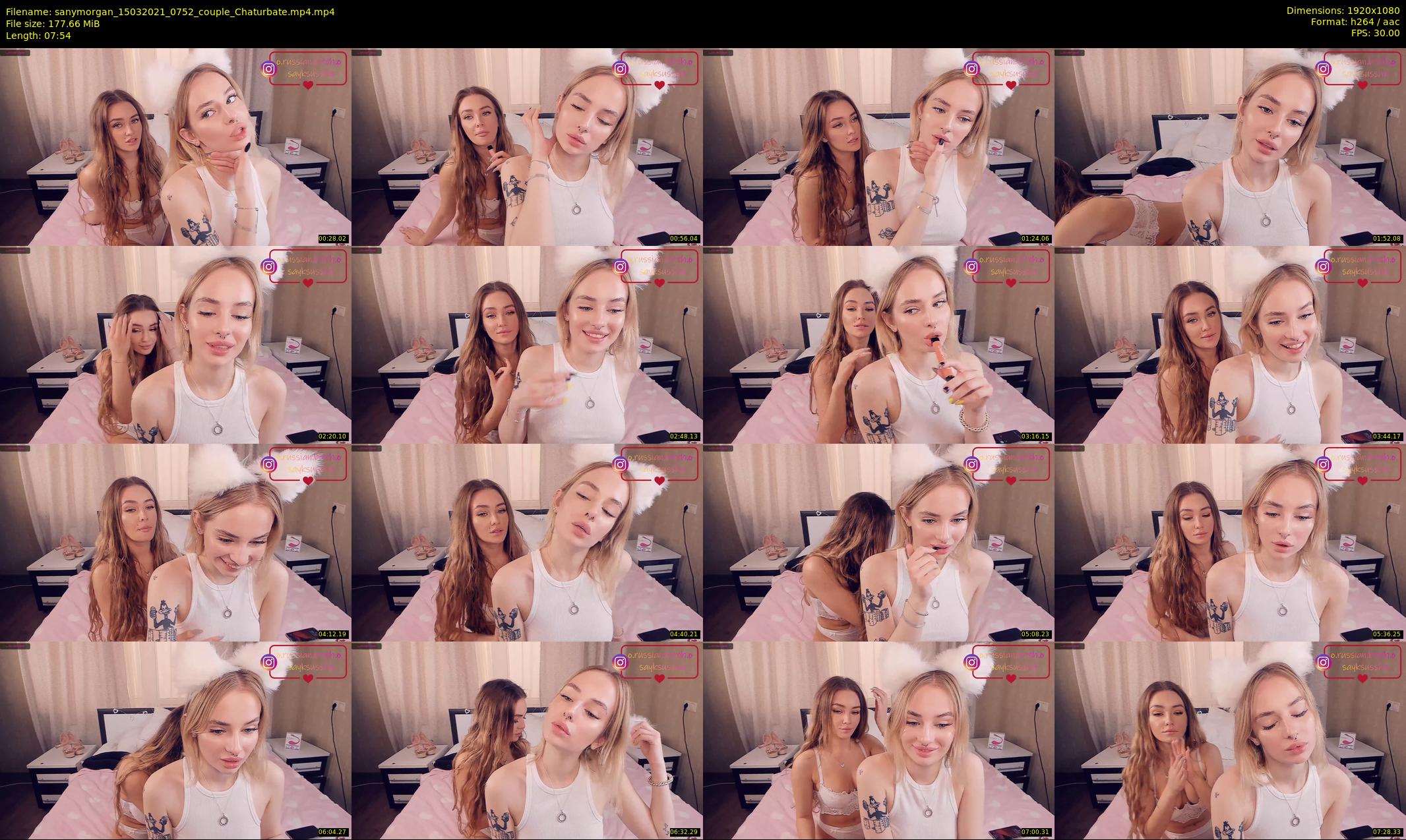 sanymorgan — 8 minute Chaturbate couple cam show recording, 1080p, Mar 15, 2021