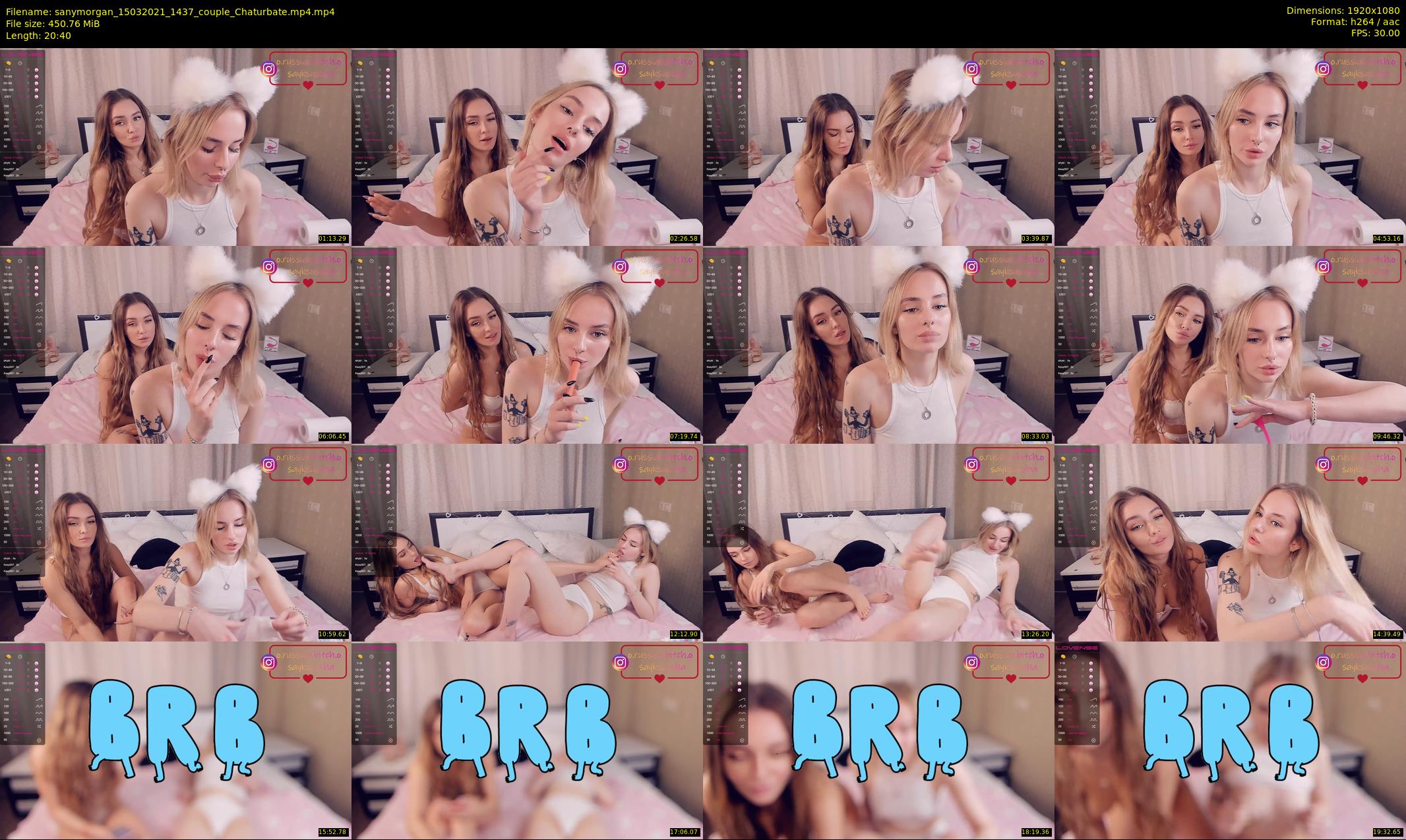 sanymorgan — 21 minute Chaturbate couple cam show recording, 1080p, Mar 15, 2021