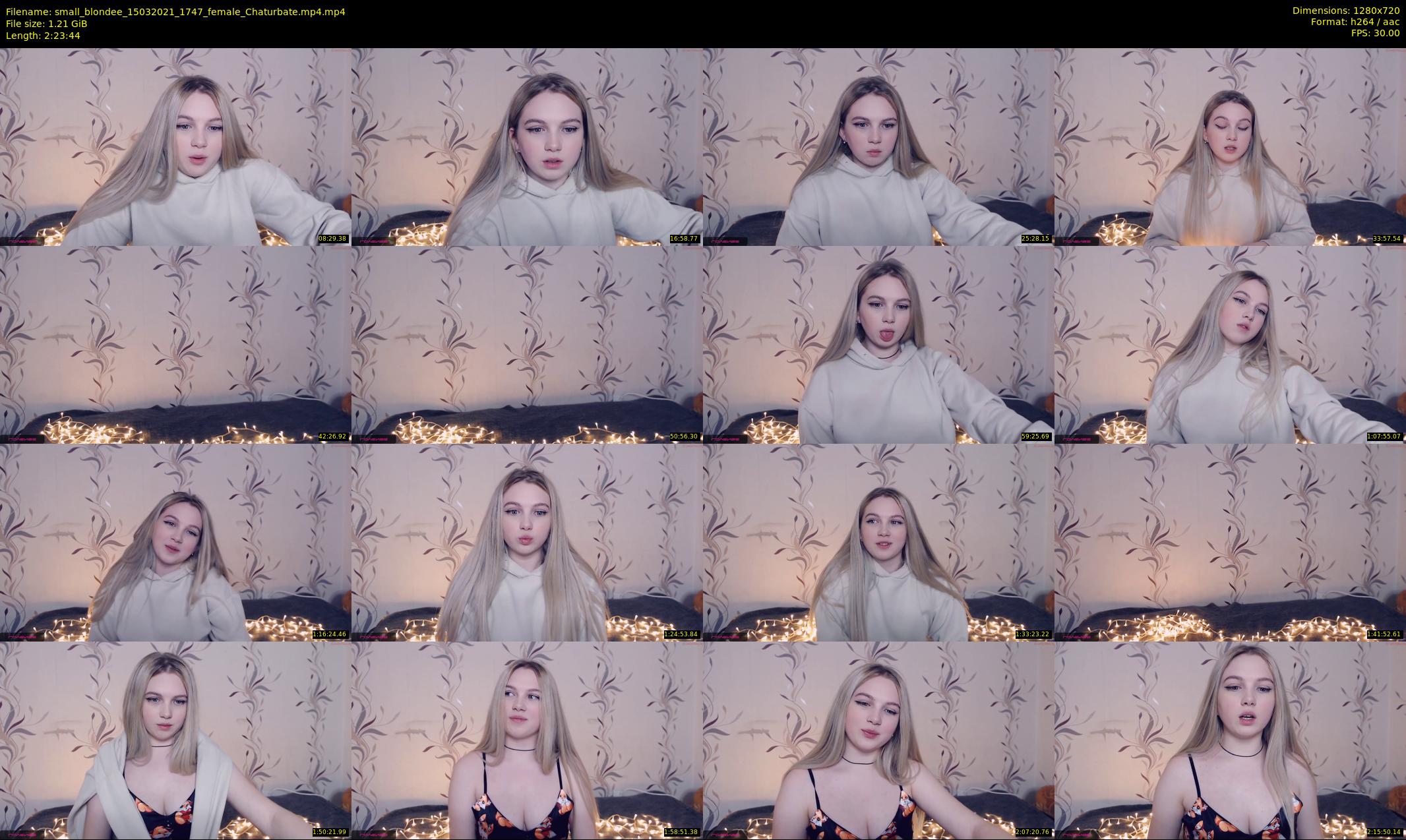 small_blondee — 144 minute Chaturbate female cam show recording, 720p, Mar 15, 2021