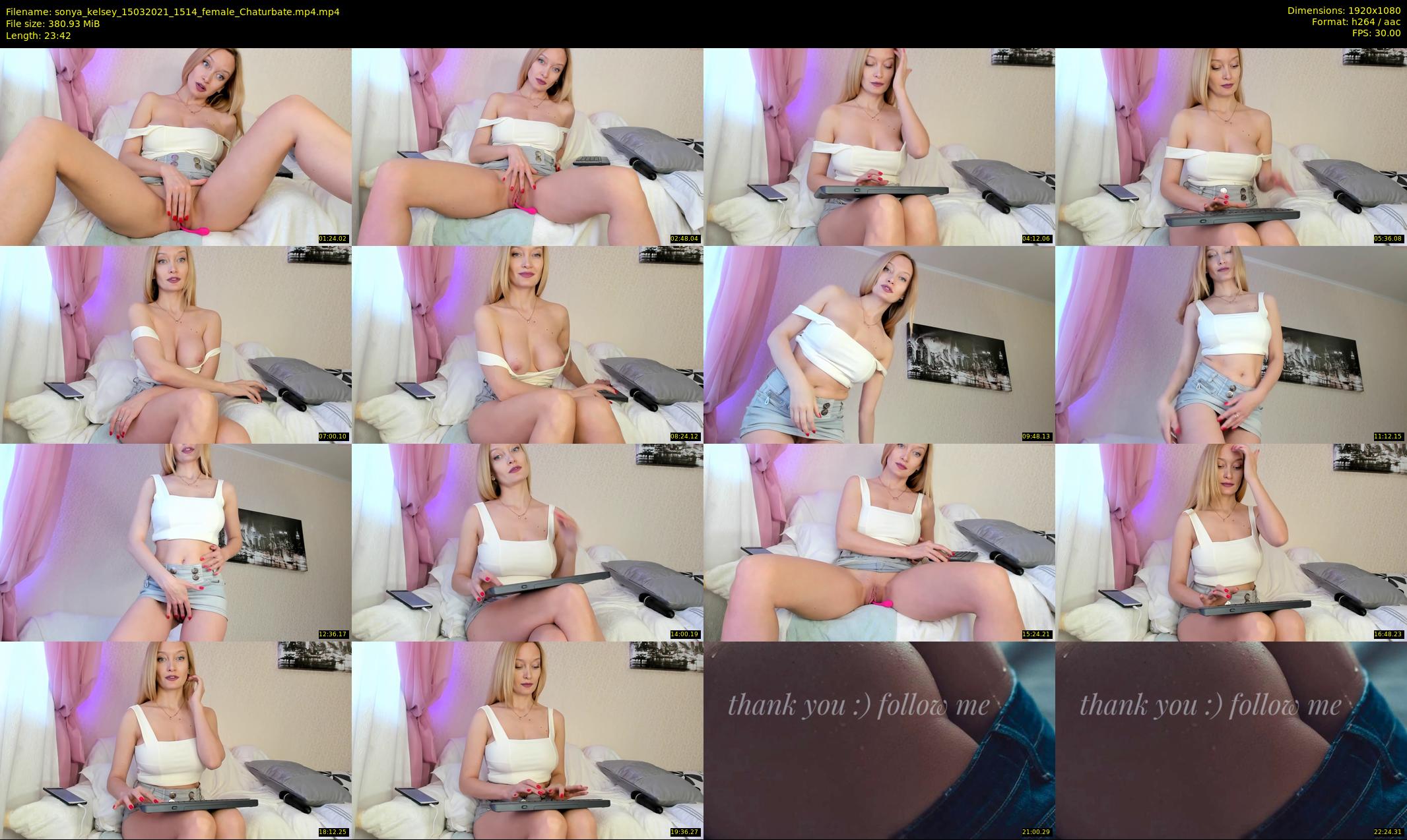 sonya_kelsey — 24 minute Chaturbate female cam show recording, 1080p, Mar 15, 2021