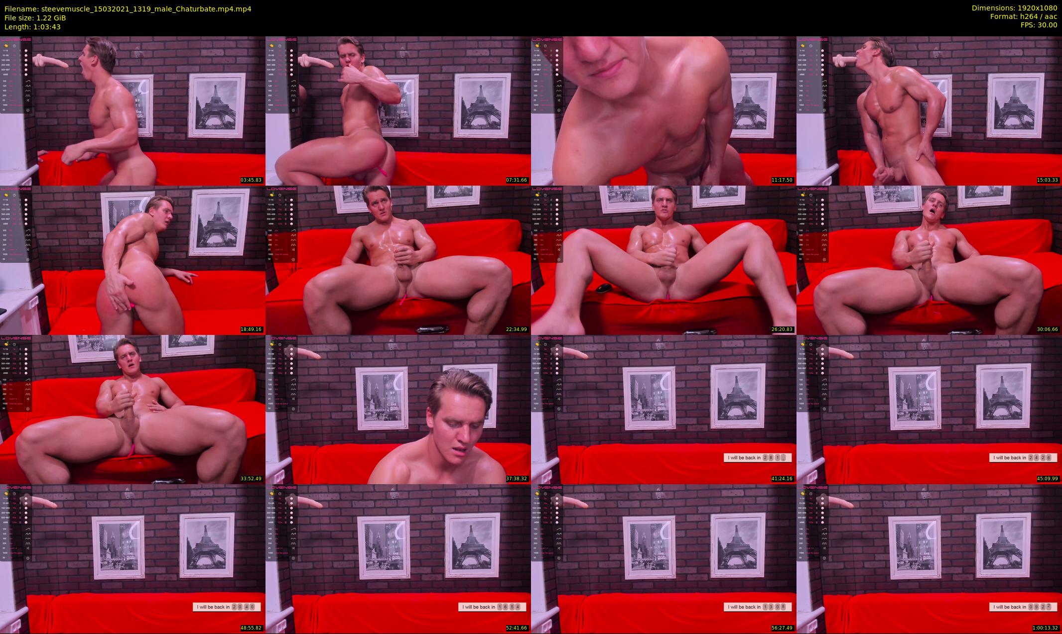 steevemuscle — 64 minute Chaturbate male cam show recording, 1080p, Mar 15, 2021