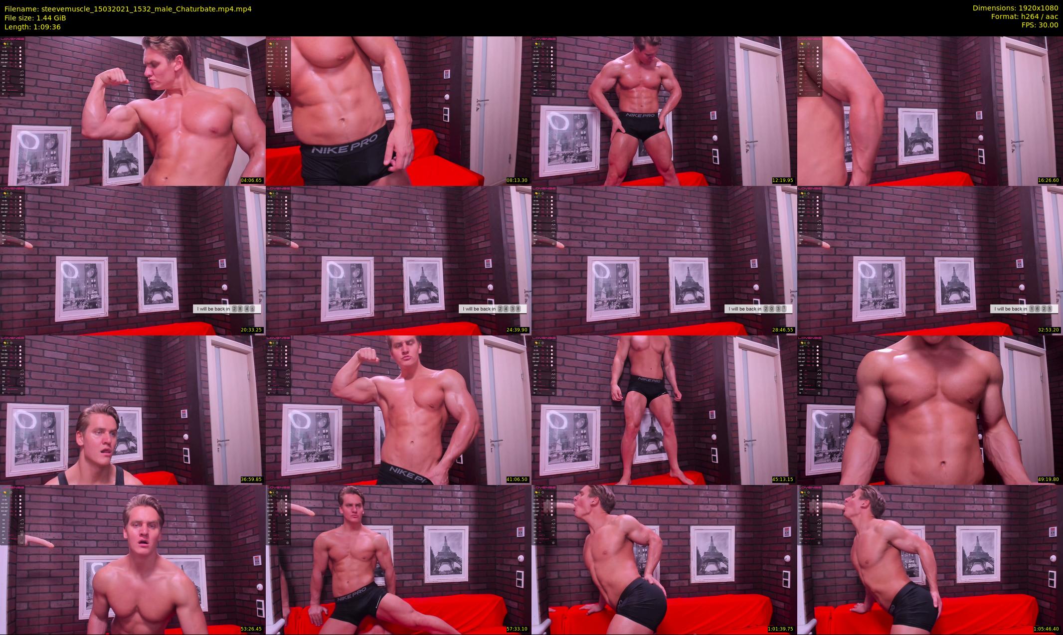 steevemuscle — 70 minute Chaturbate male cam show recording, 1080p, Mar 15, 2021