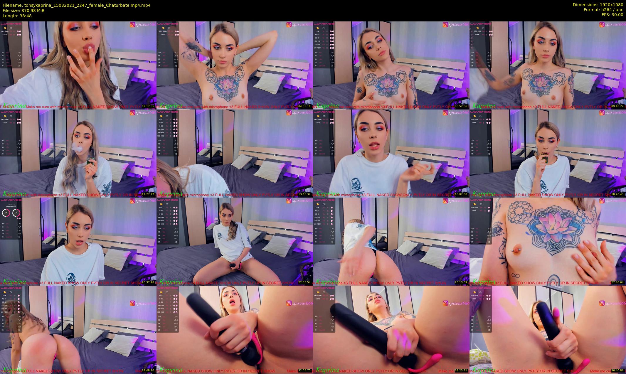 tonsykaprina — 39 minute Chaturbate couple cam show recording, 1080p, Mar 15, 2021