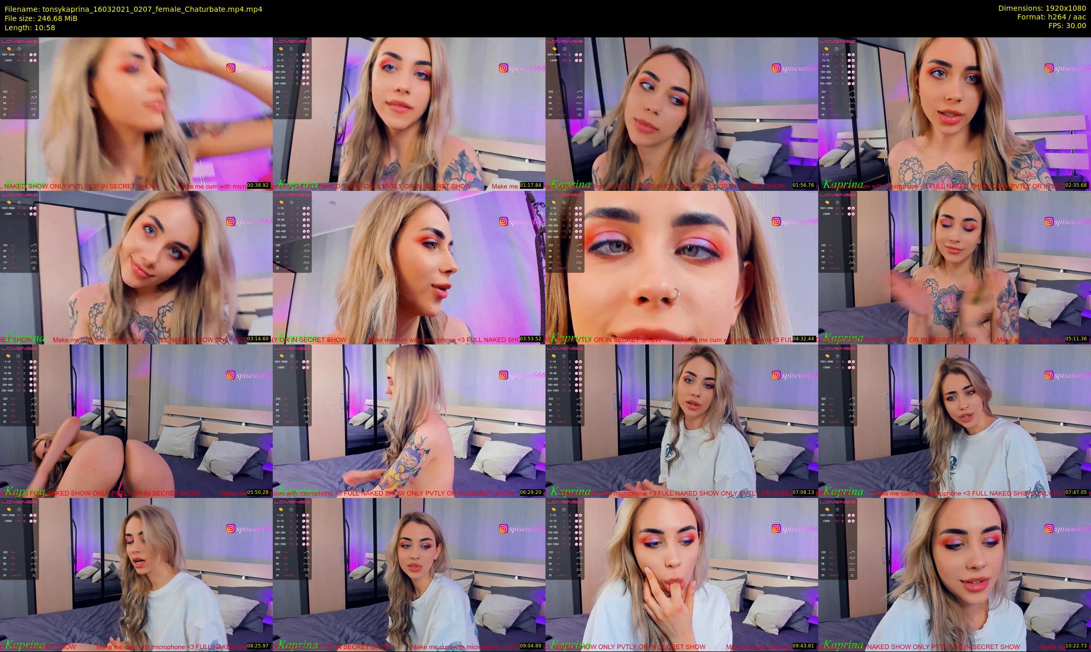 tonsykaprina — 11 minute Chaturbate couple cam show recording, 1080p, Mar 16, 2021