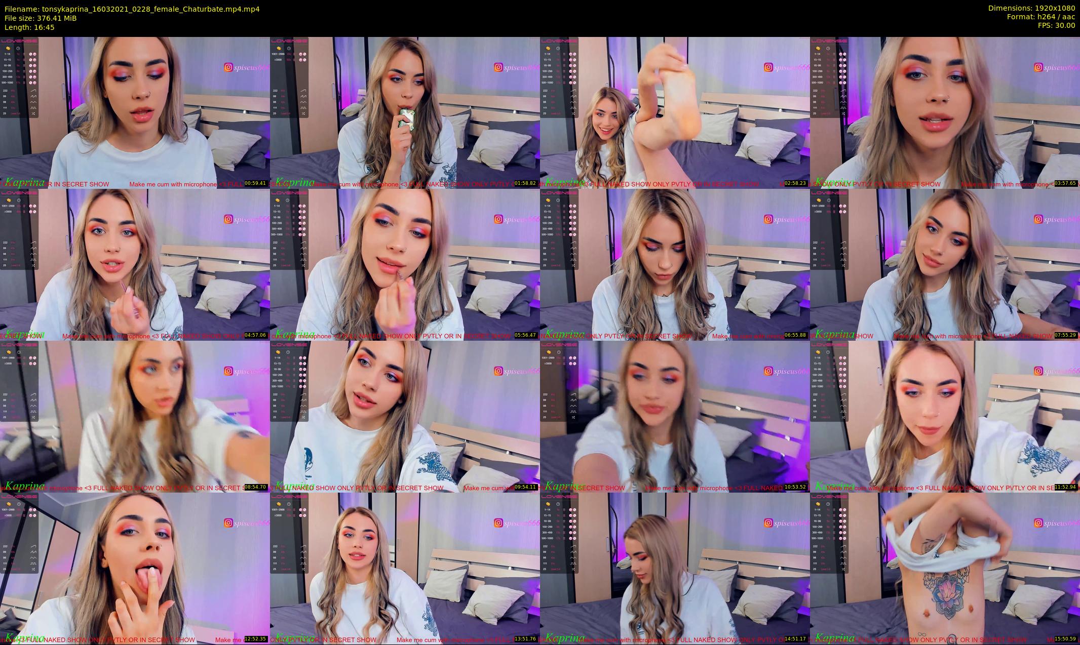 tonsykaprina — 17 minute Chaturbate couple cam show recording, 1080p, Mar 16, 2021