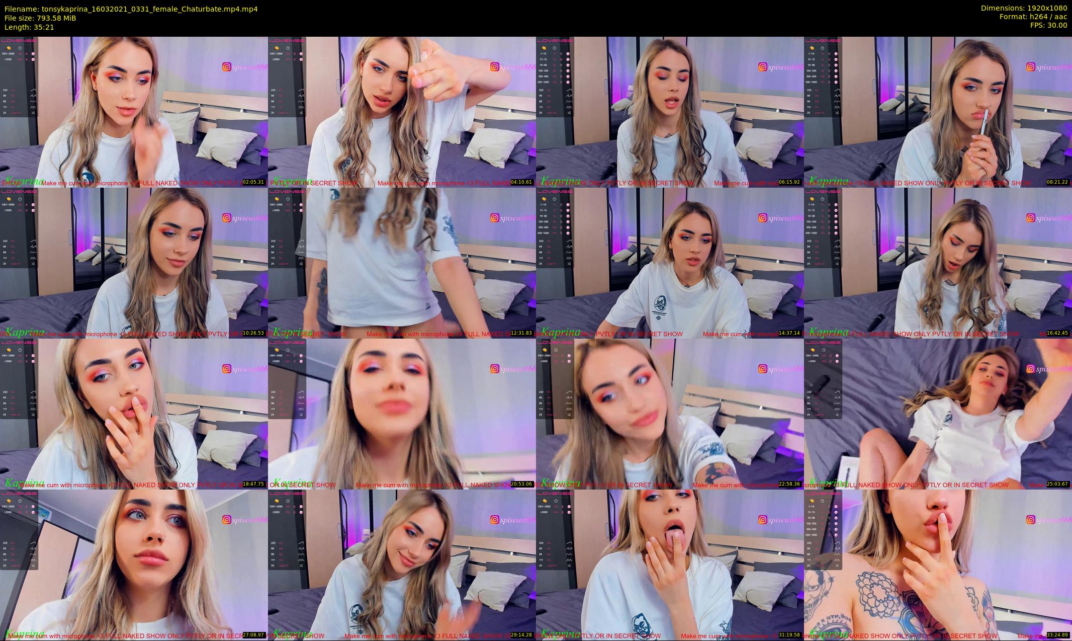 tonsykaprina — 36 minute Chaturbate couple cam show recording, 1080p, Mar 16, 2021