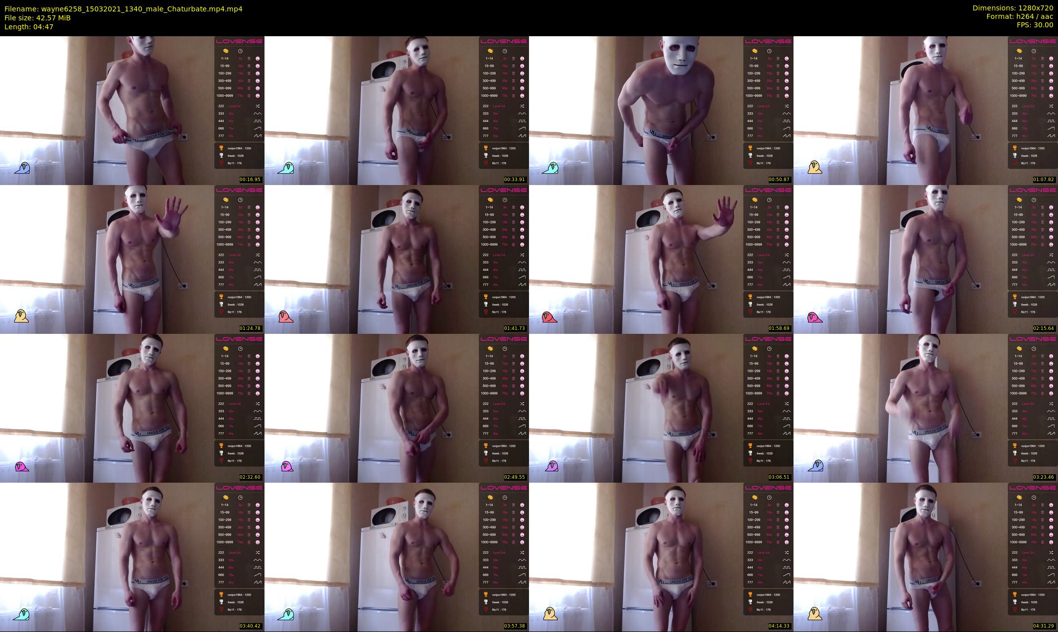 wayne6258 — 5 minute Chaturbate male cam show recording, 720p, Mar 15, 2021