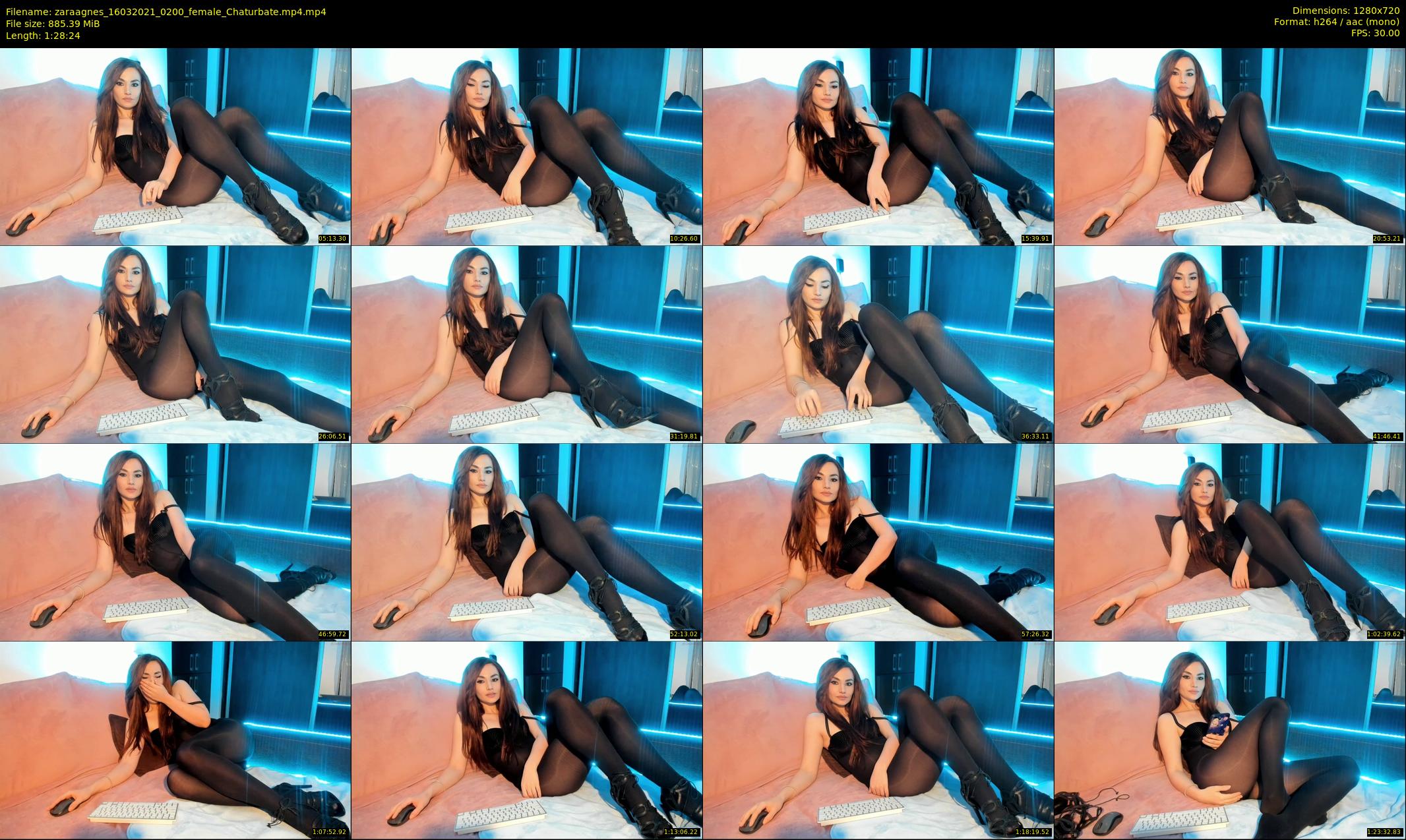 zaraagnes — 89 minute Chaturbate female cam show recording, 720p, Mar 16, 2021