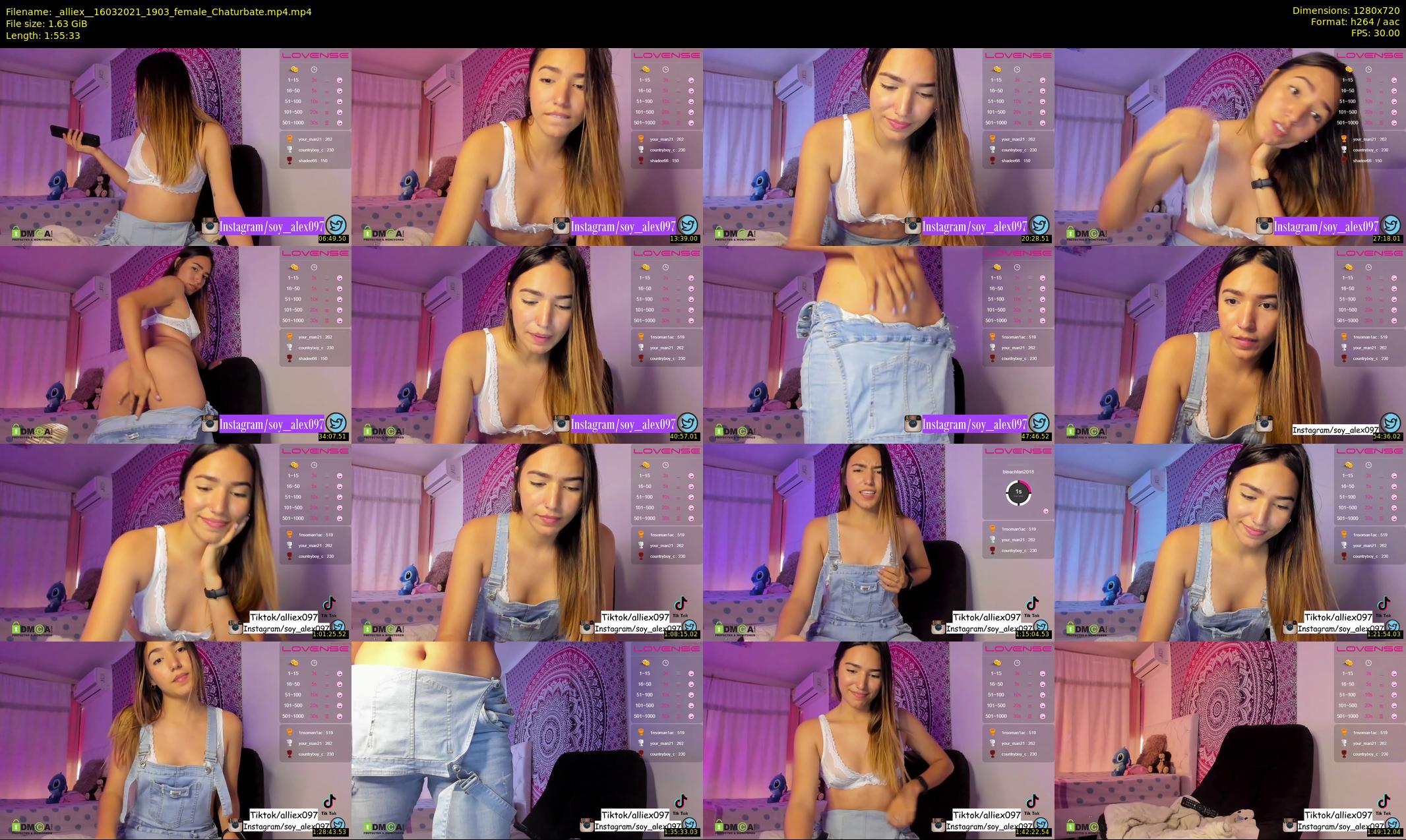 _alliex_ — 116 minute Chaturbate female cam show recording, 720p, Mar 16, 2021