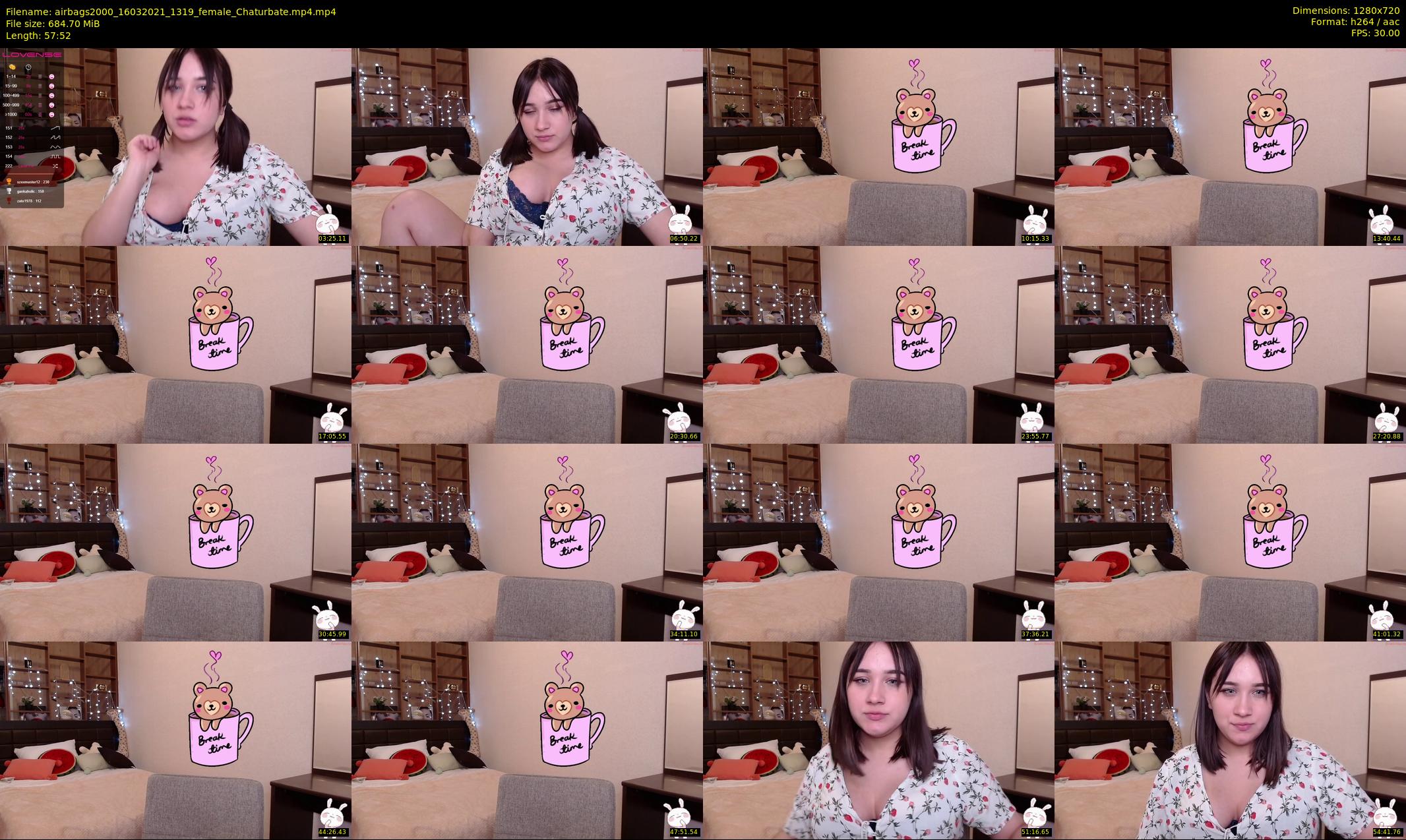 airbags2000 — 58 minute Chaturbate female cam show recording, 720p, Mar 16, 2021