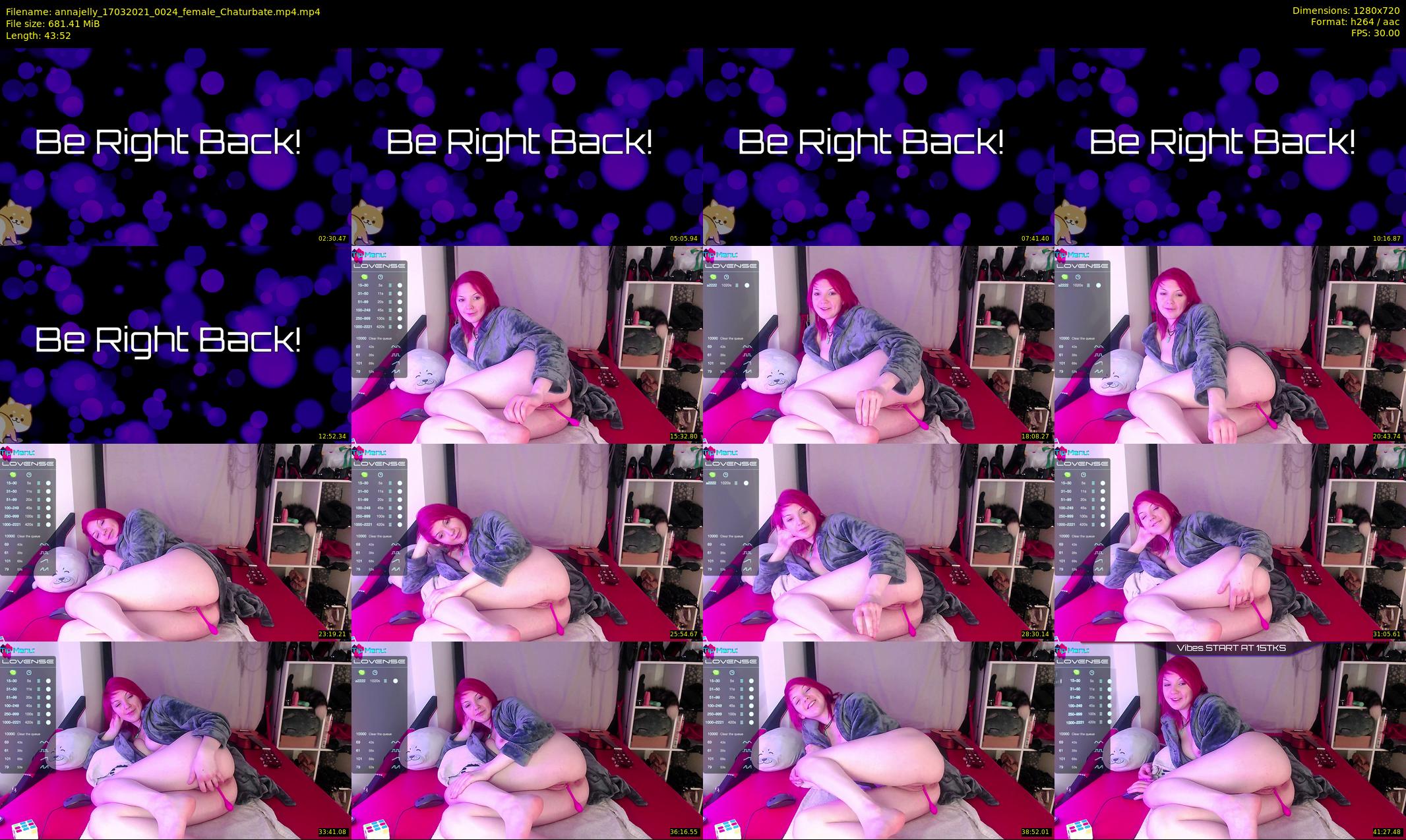 annajelly — 44 minute Chaturbate couple cam show recording, 720p, Mar 17, 2021