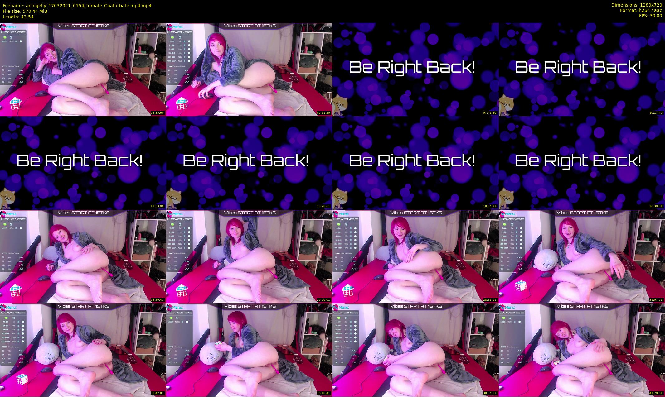 annajelly — 44 minute Chaturbate couple cam show recording, 720p, Mar 17, 2021