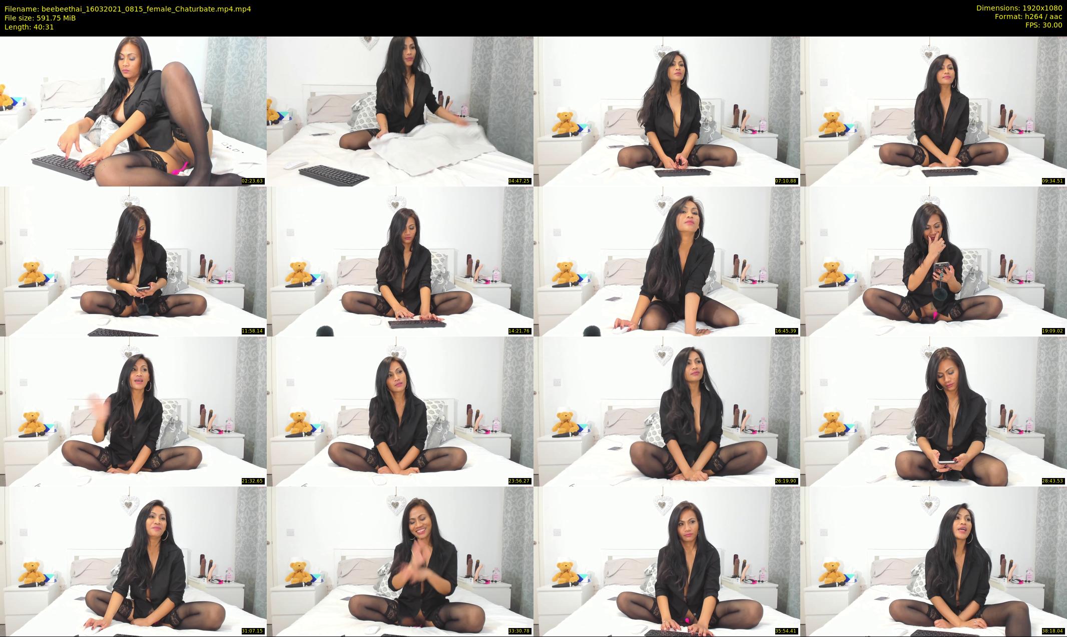 beebeethai — 41 minute Chaturbate female cam show recording, 1080p, Mar 16, 2021
