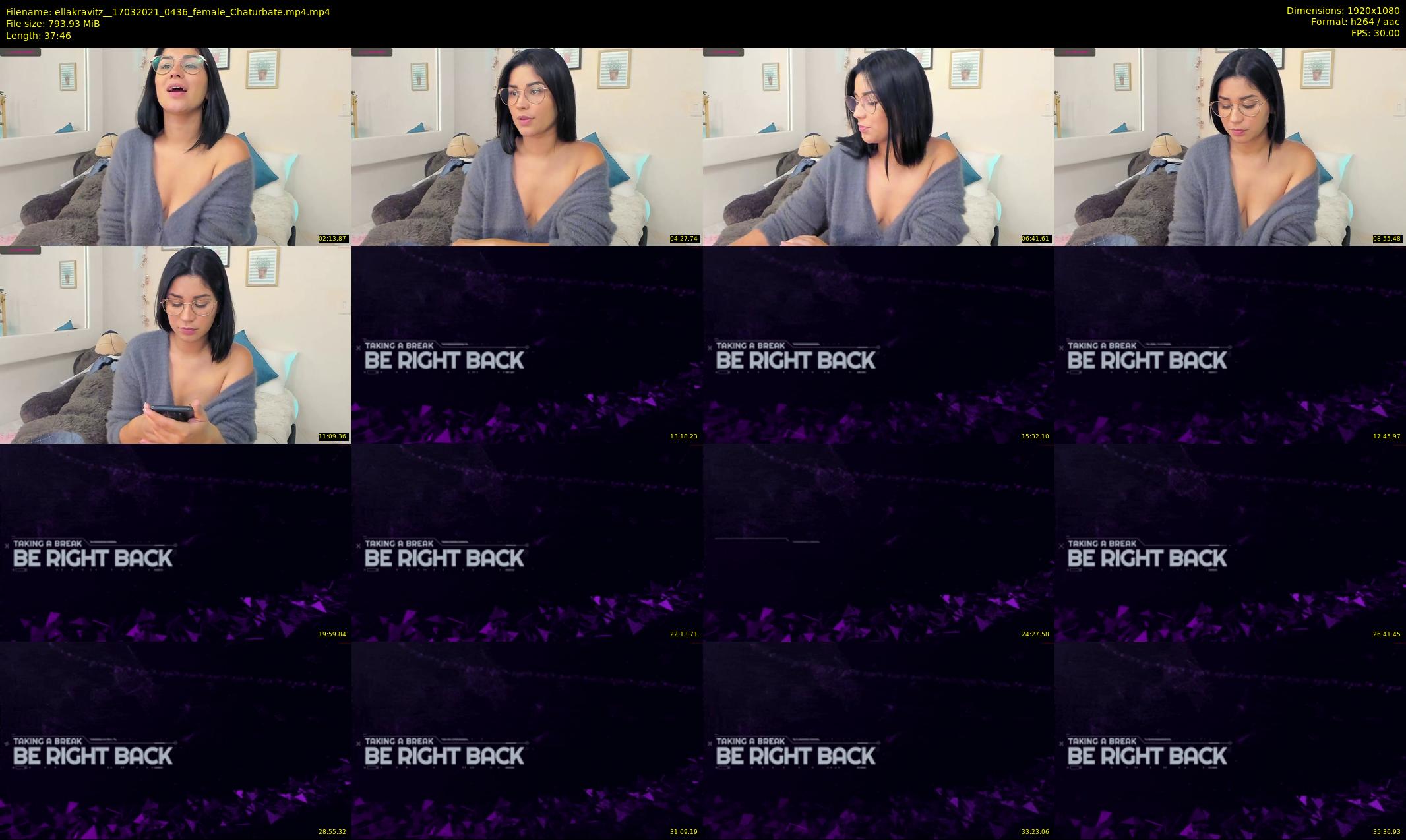 ellakravitz_ — 38 minute Chaturbate female cam show recording, 1080p, Mar 17, 2021