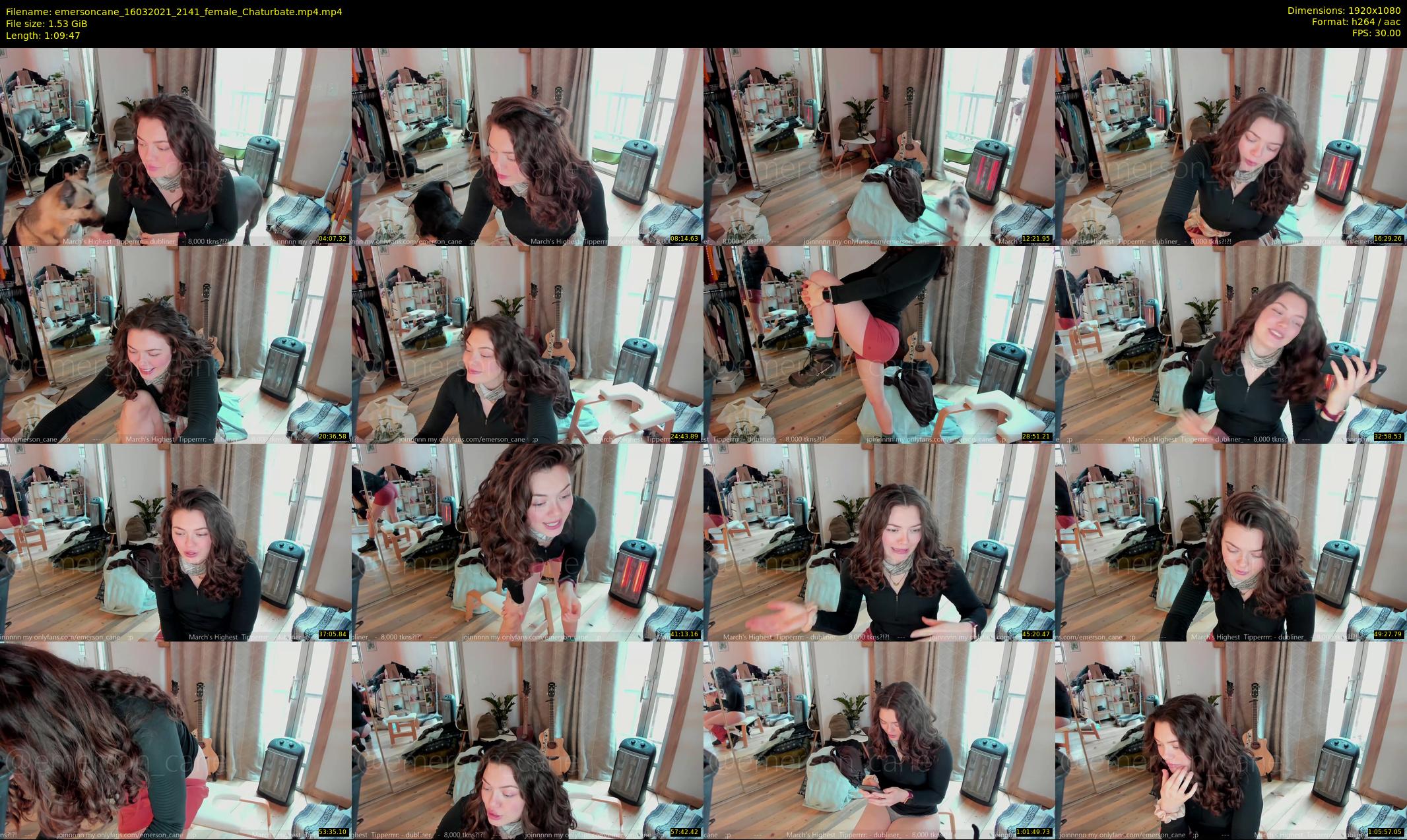 emersoncane — 70 minute Chaturbate female cam show recording, 1080p, Mar 16, 2021