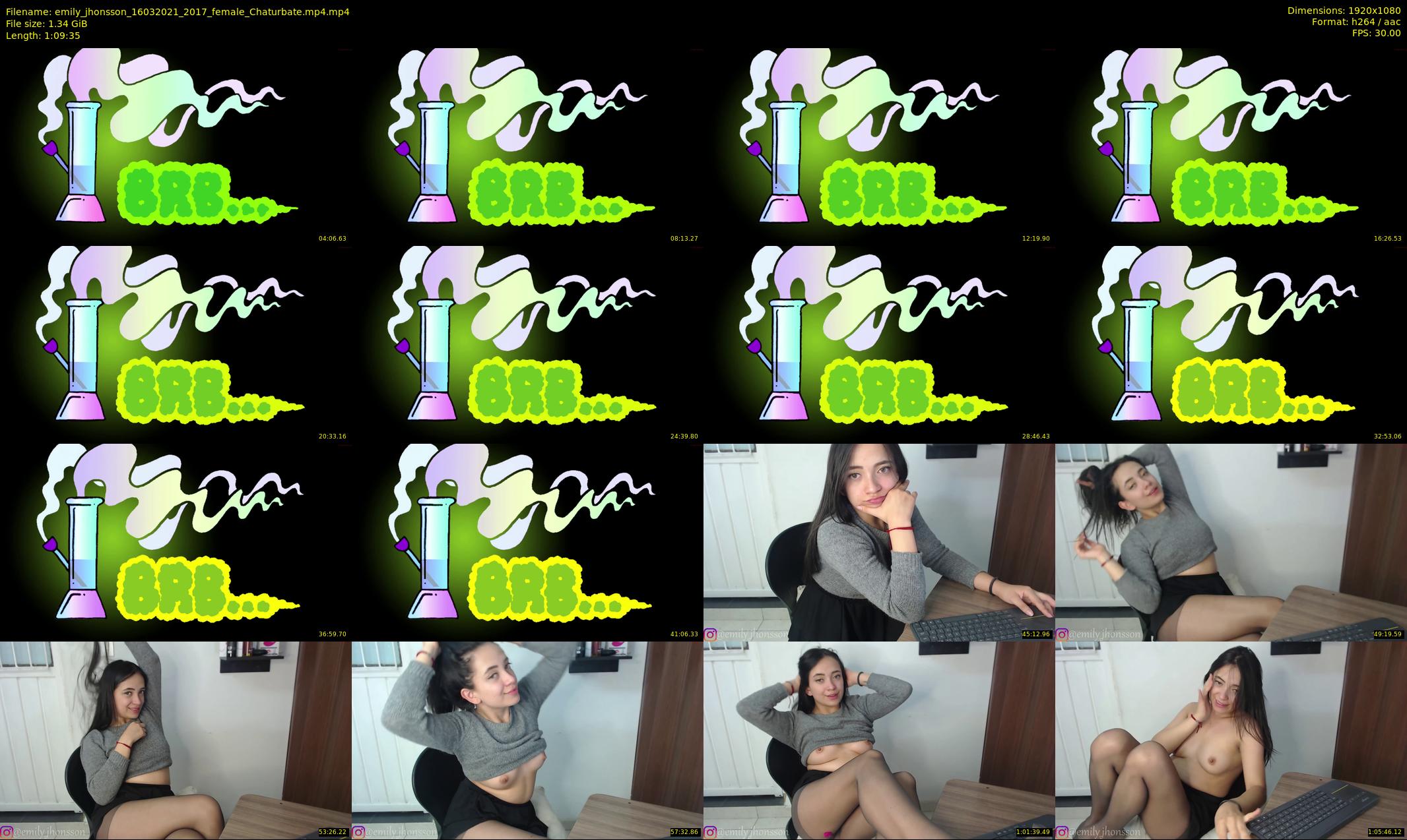 emily_jhonsson — 70 minute Chaturbate female cam show recording, 1080p, Mar 16, 2021