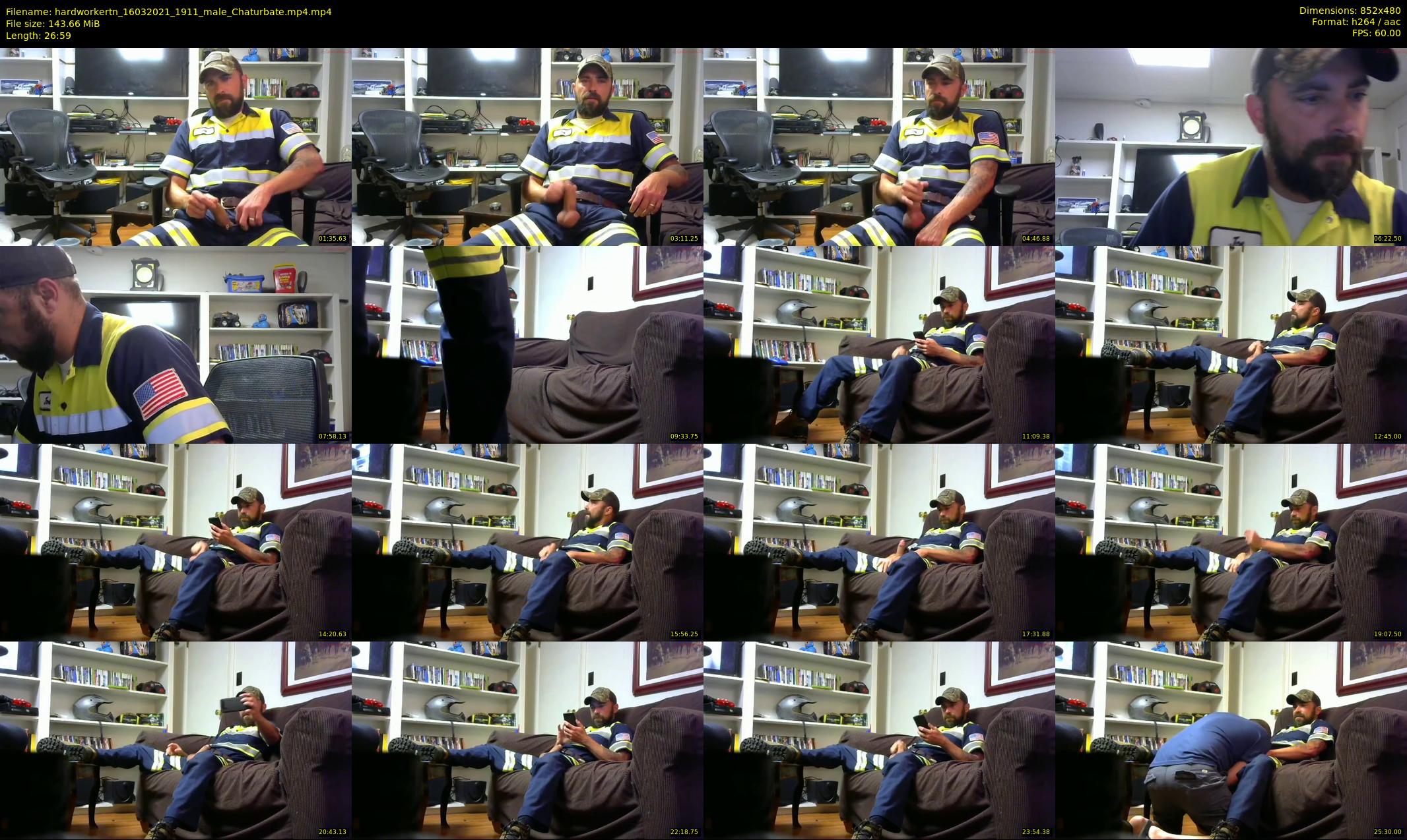 hardworkertn — 27 minute Chaturbate male cam show recording, 480p, Mar 16, 2021