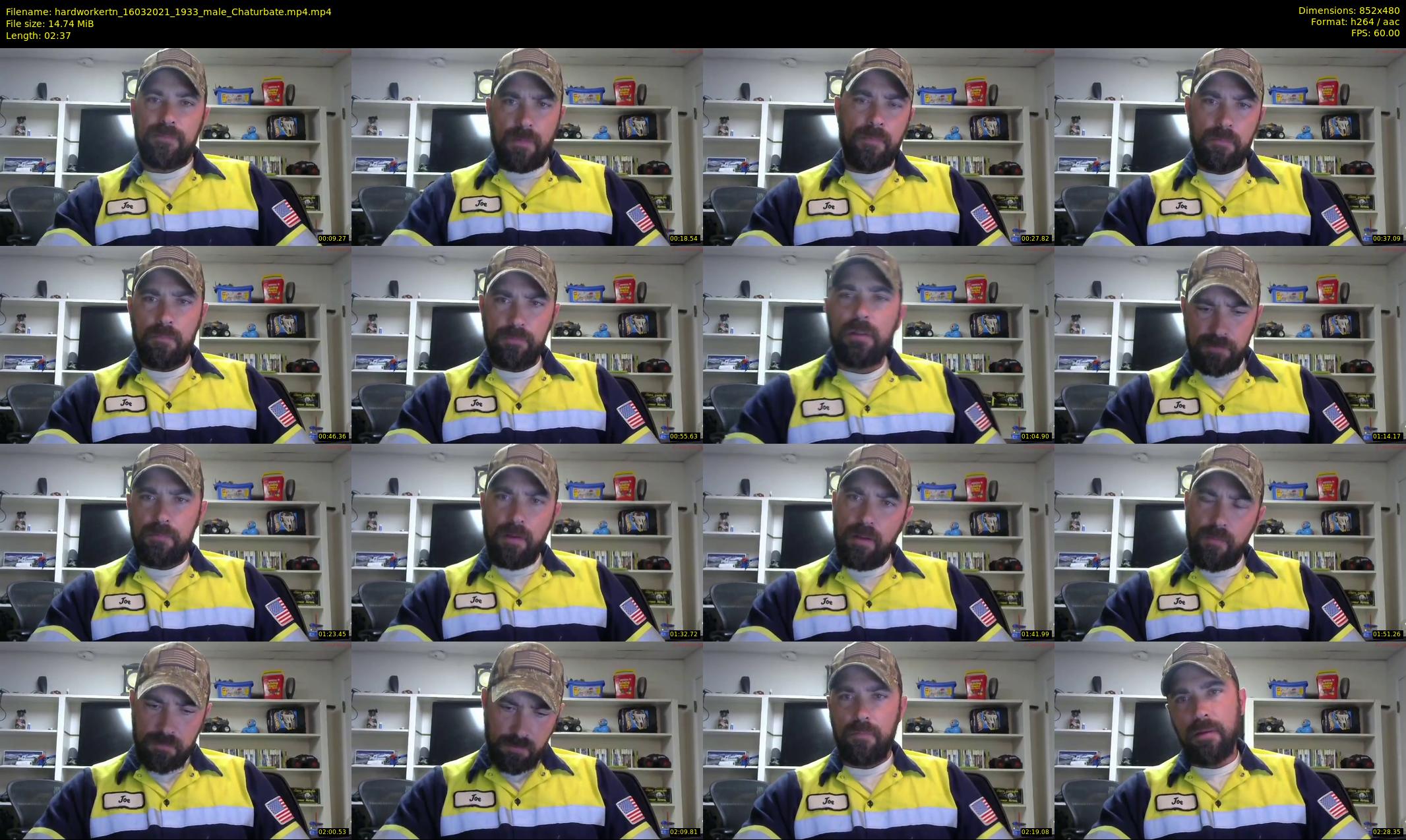 hardworkertn — 3 minute Chaturbate male cam show recording, 480p, Mar 16, 2021