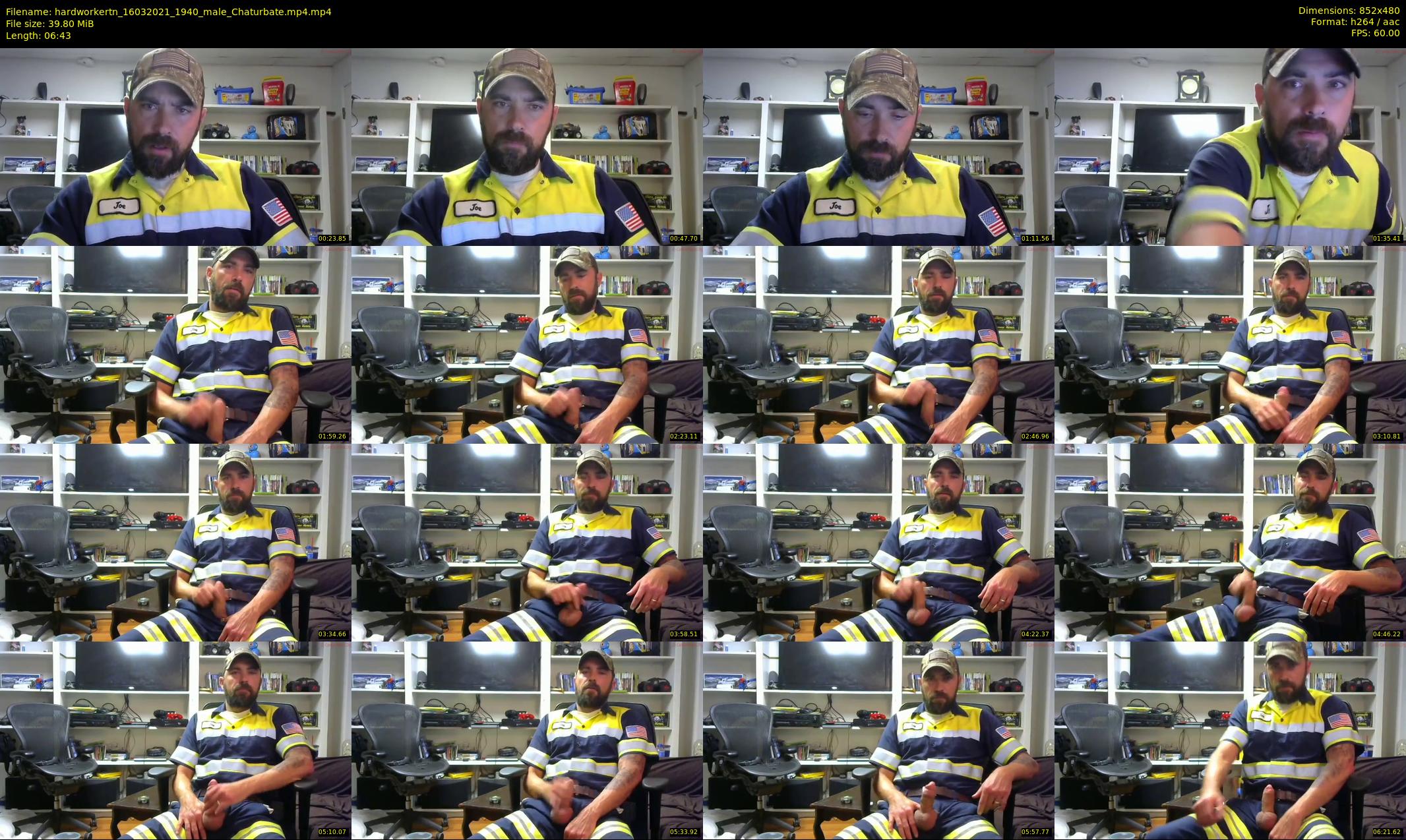 hardworkertn — 7 minute Chaturbate male cam show recording, 480p, Mar 16, 2021