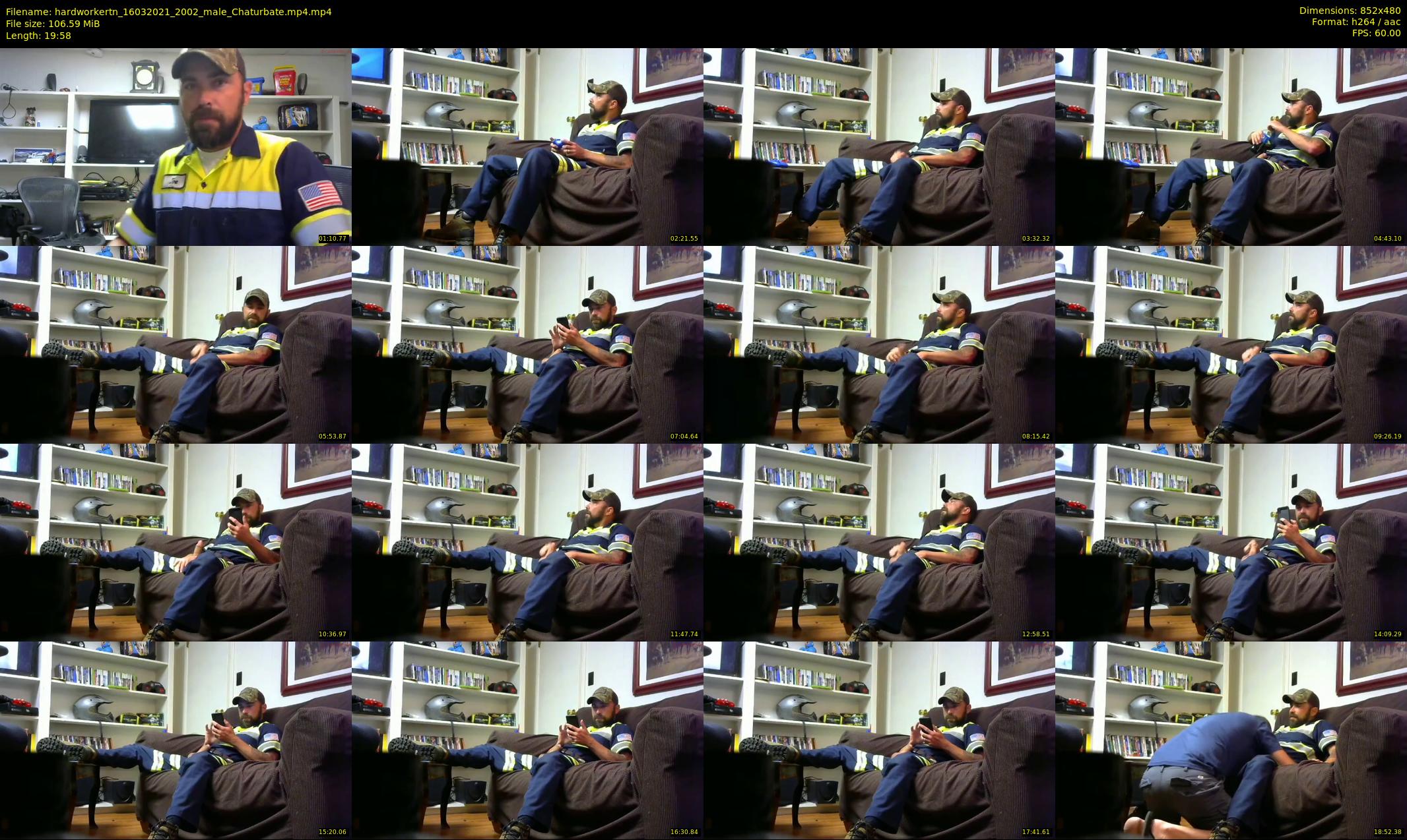hardworkertn — 20 minute Chaturbate male cam show recording, 480p, Mar 16, 2021