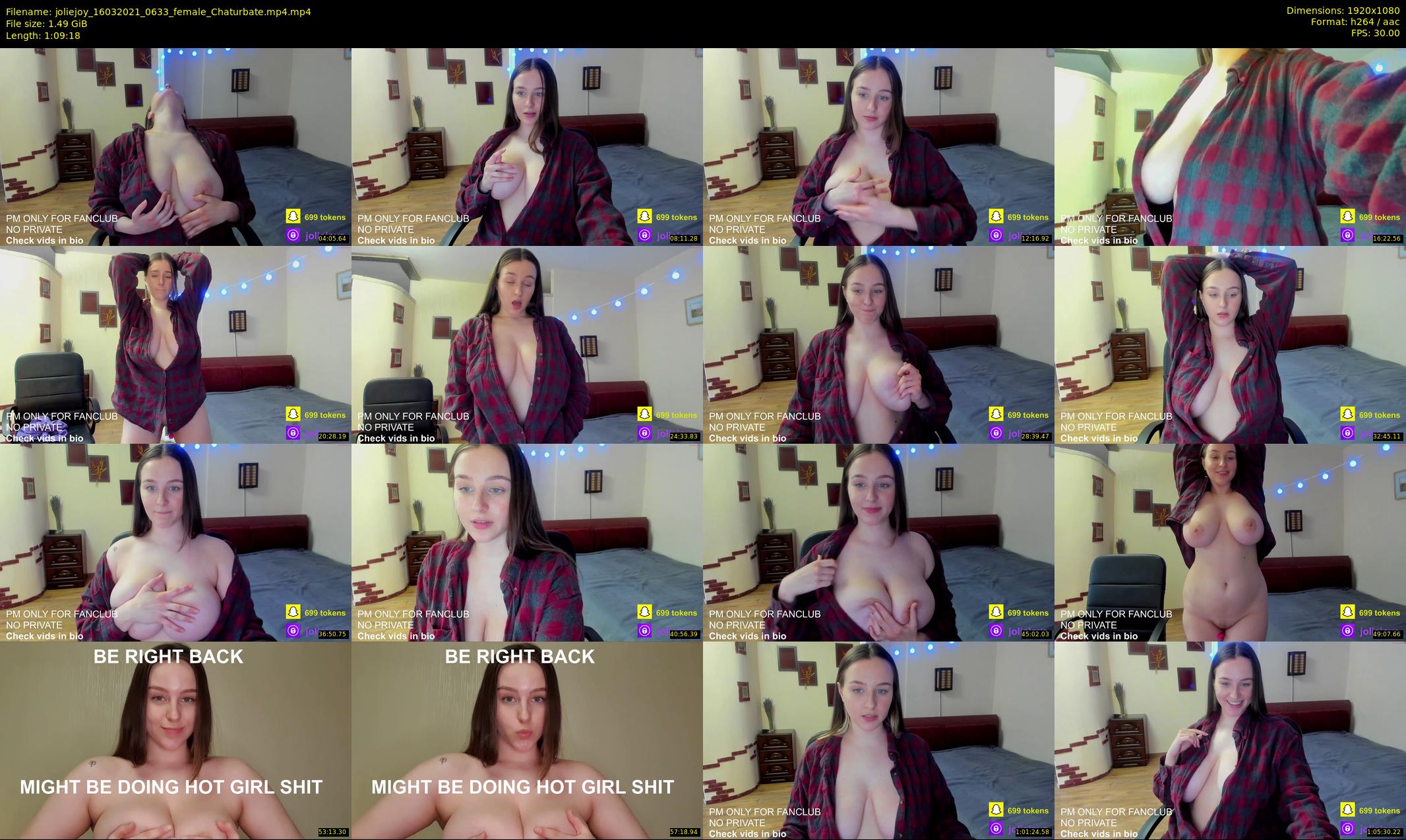 joliejoy — 70 minute Chaturbate female cam show recording, 1080p, Mar 16, 2021