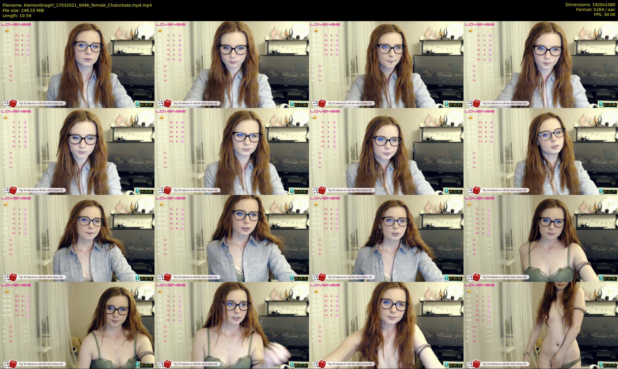 klementinagirl — 11 minute Chaturbate female cam show recording, 1080p, Mar 17, 2021