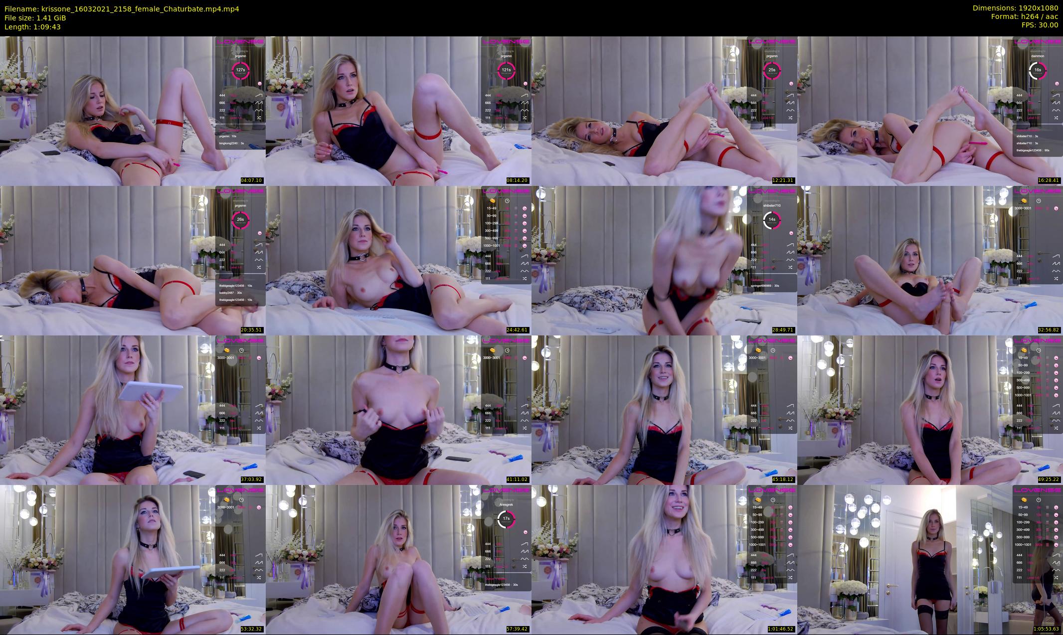 krissone — 70 minute Chaturbate female cam show recording, 1080p, Mar 16, 2021